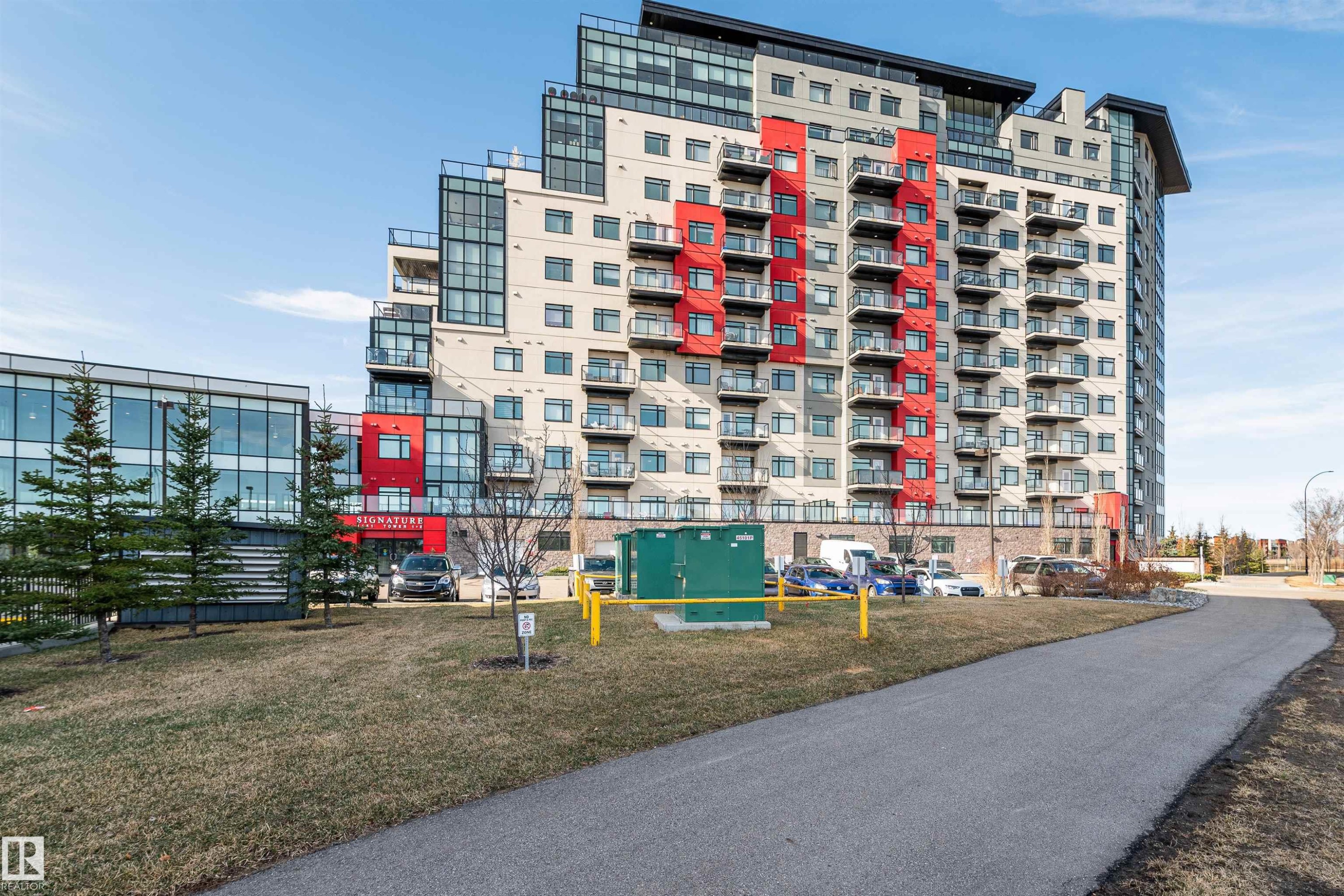 View of apartment building / complex - 332 5151 Windermere Boulevard, Edmonton, AB - Outdoor With Balcony With Facade