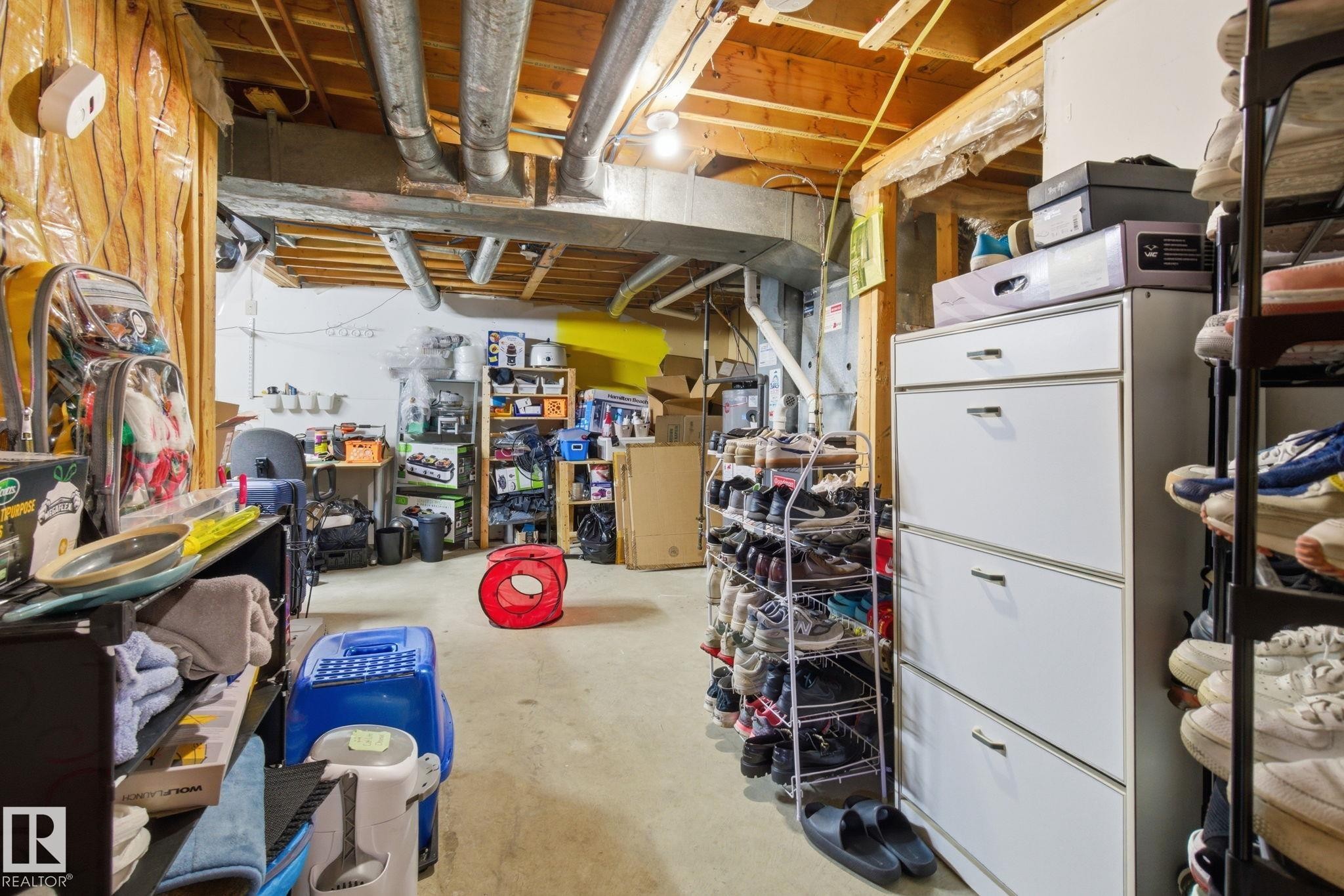 614 Saddleback Road, Edmonton, AB - Indoor Photo Showing Basement