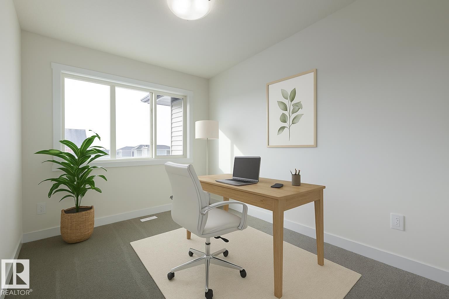 1531 211 Street Nw, Edmonton, AB - Indoor Photo Showing Office