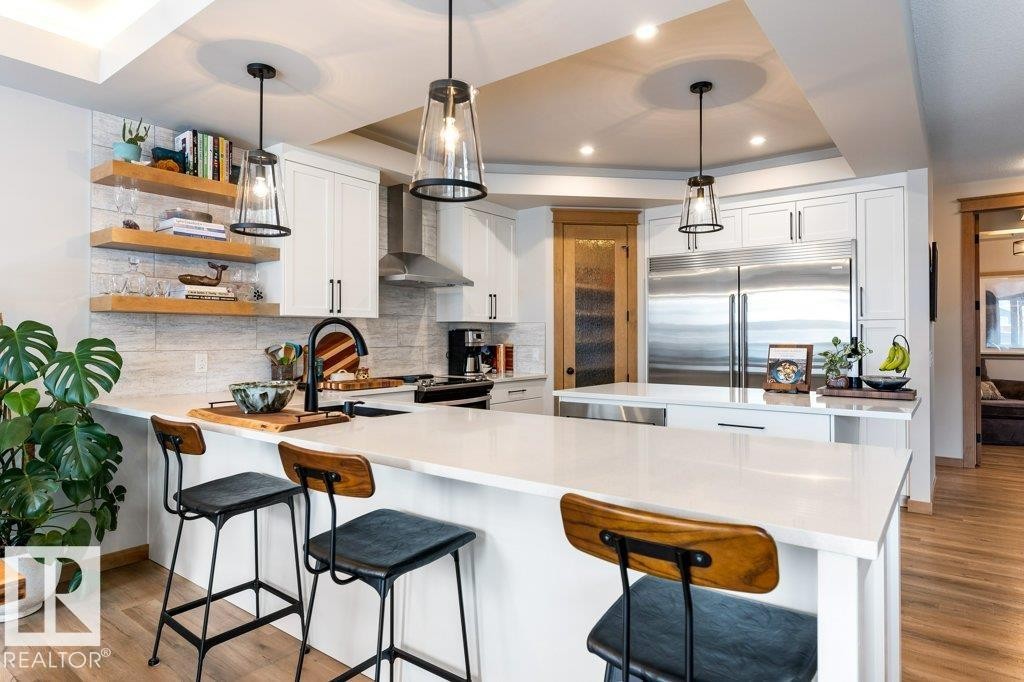 19 Riviere Terrace, St. Albert, AB - Indoor Photo Showing Kitchen With Upgraded Kitchen