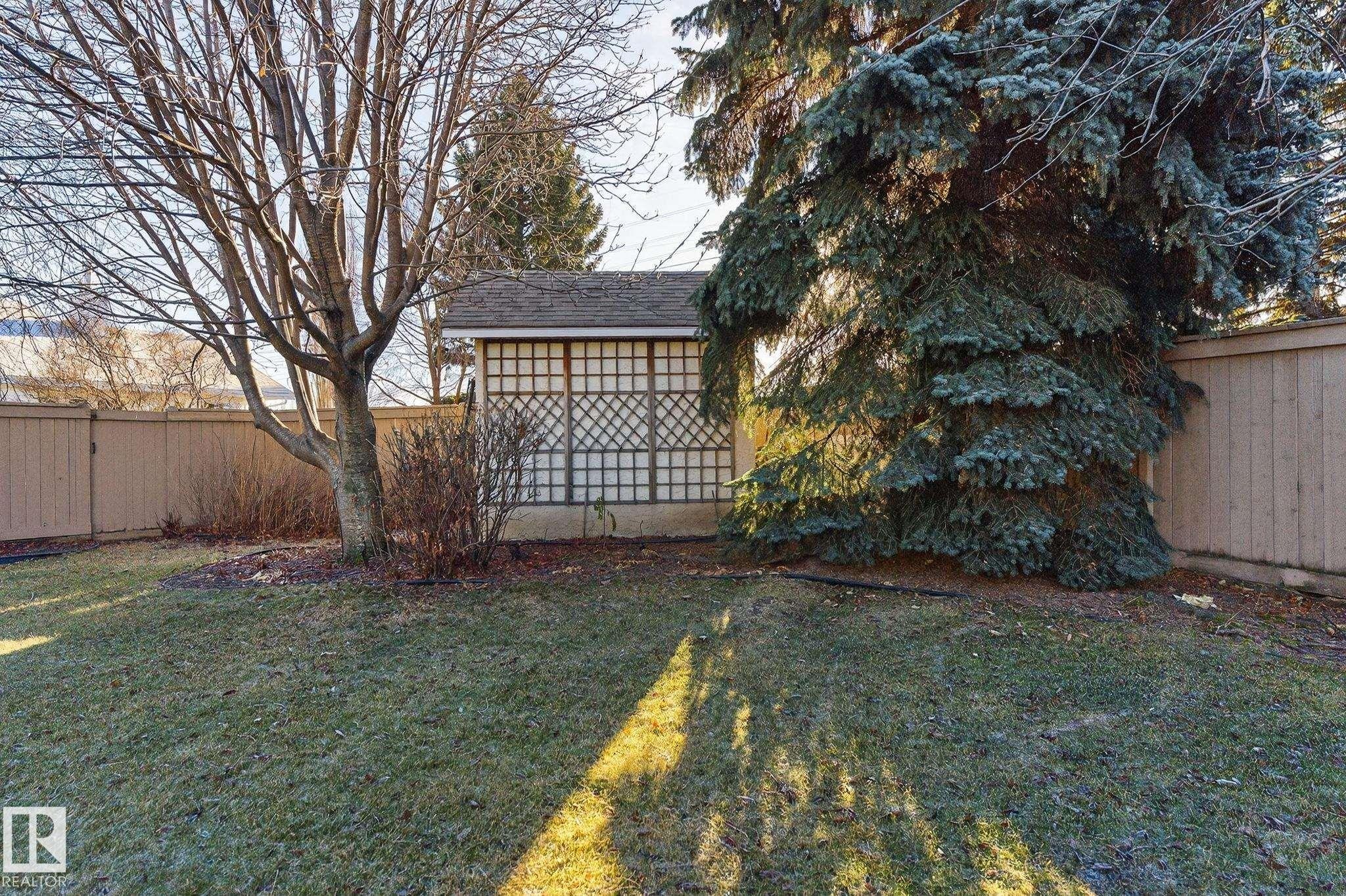 View of fenced backyard - 313 Hedley Way, Edmonton, AB - Outdoor