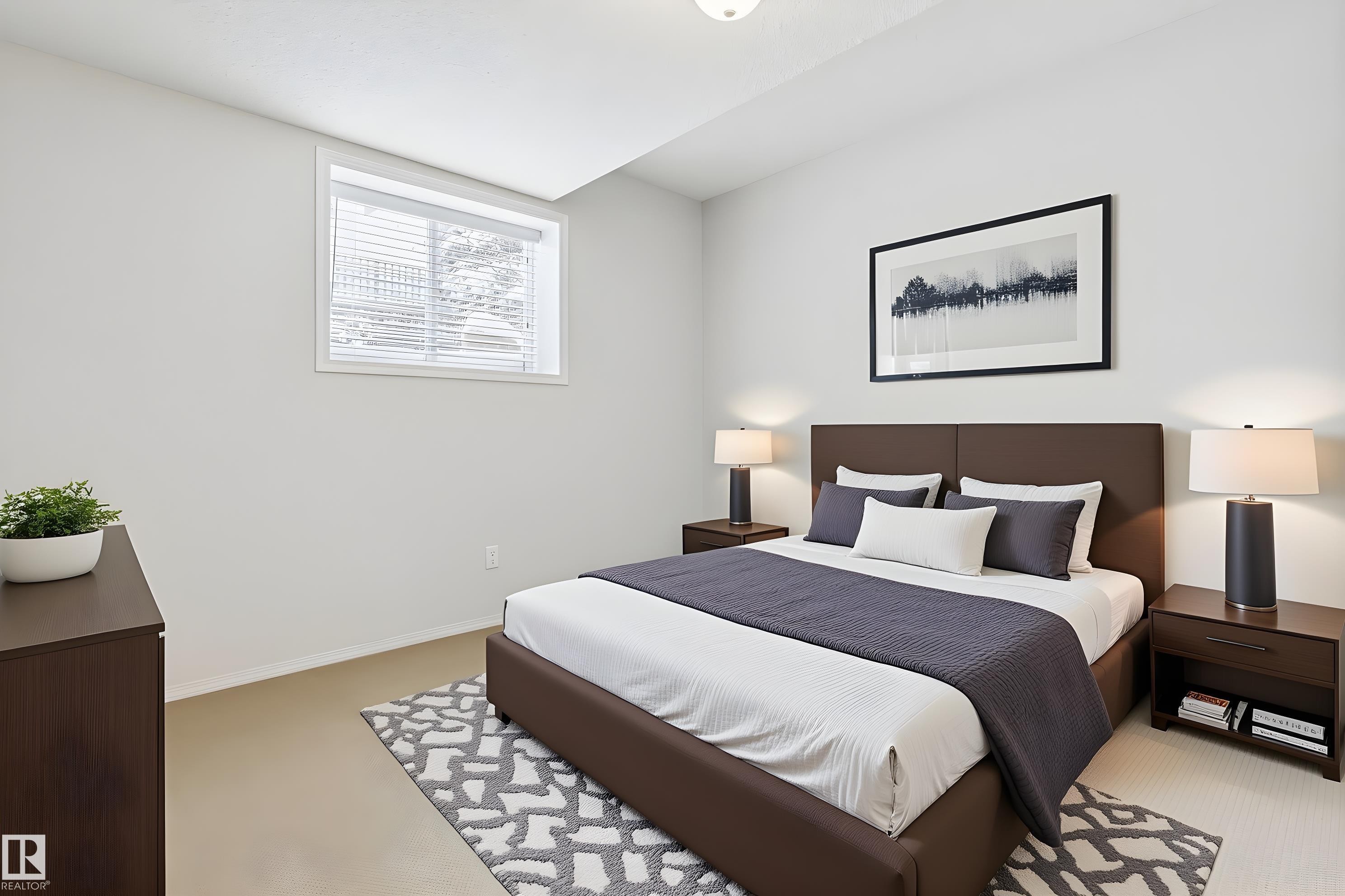 22 Prestige Point(E), Edmonton, AB - Indoor Photo Showing Bedroom