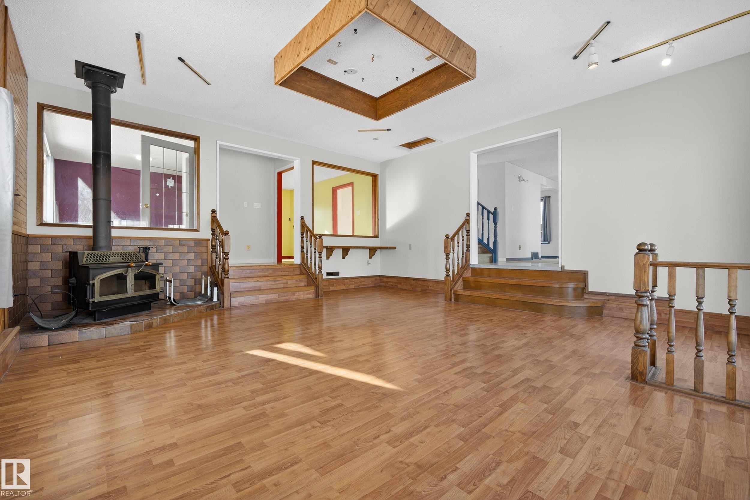 3801 33 Avenue, Leduc, AB - Indoor Photo Showing Other Room With Fireplace