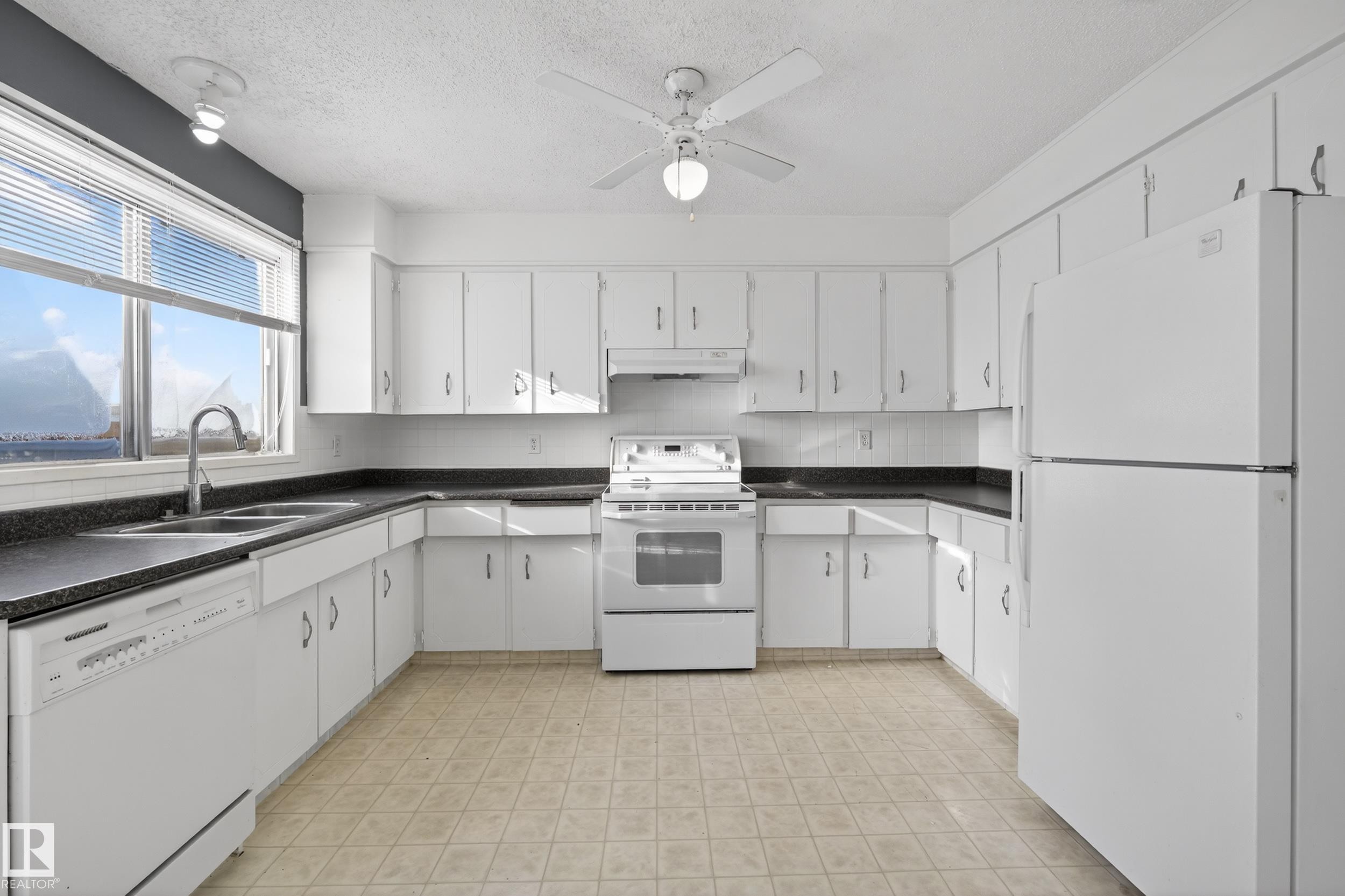 3801 33 Avenue, Leduc, AB - Indoor Photo Showing Kitchen With Double Sink