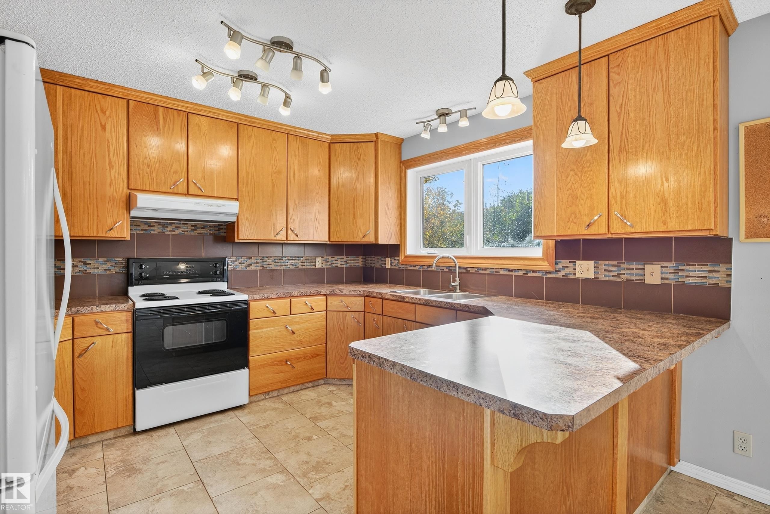 3917 43 Avenue, Leduc, AB - Indoor Photo Showing Kitchen With Double Sink