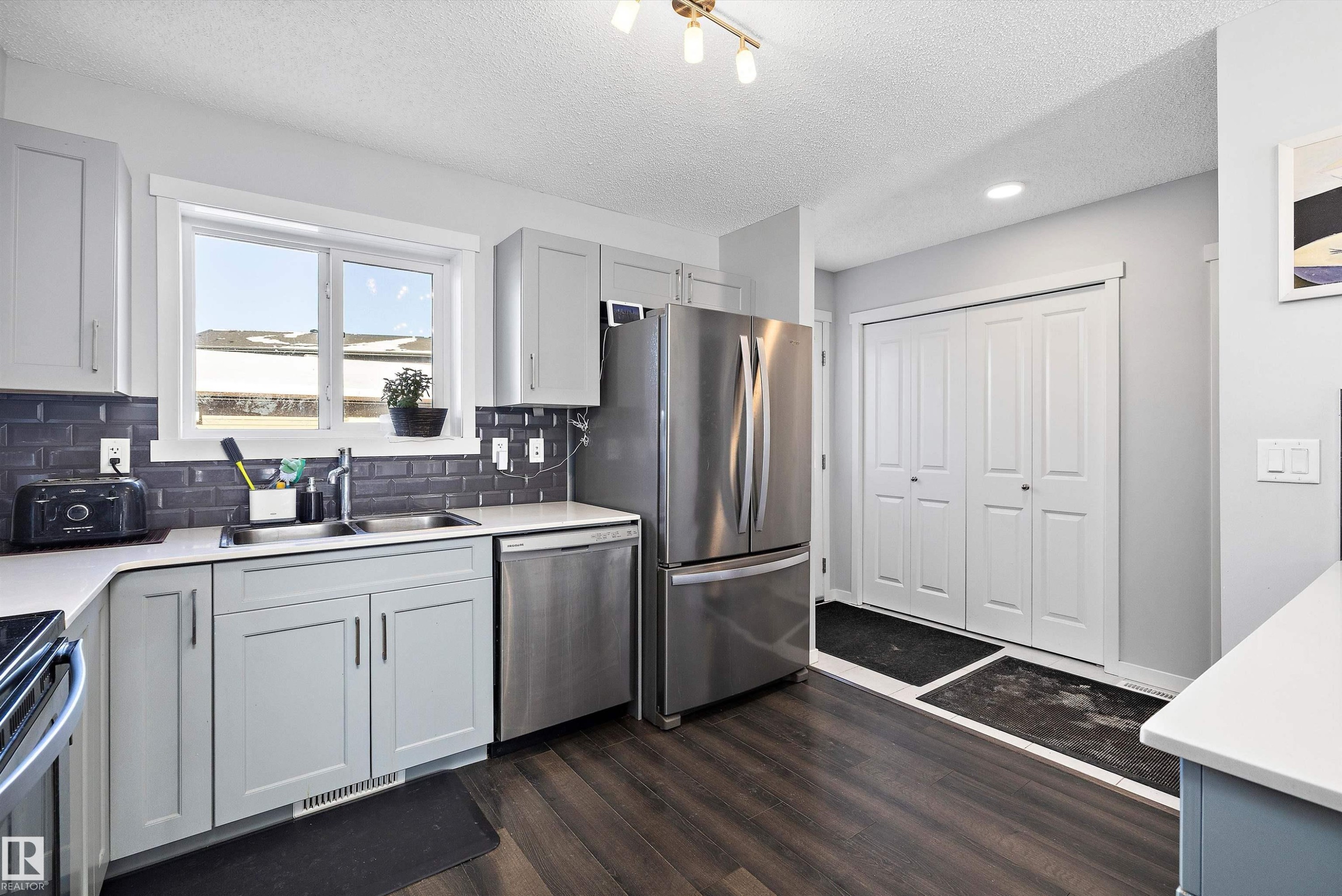 20106 27 Avenue, Edmonton, AB - Indoor Photo Showing Kitchen With Stainless Steel Kitchen With Double Sink
