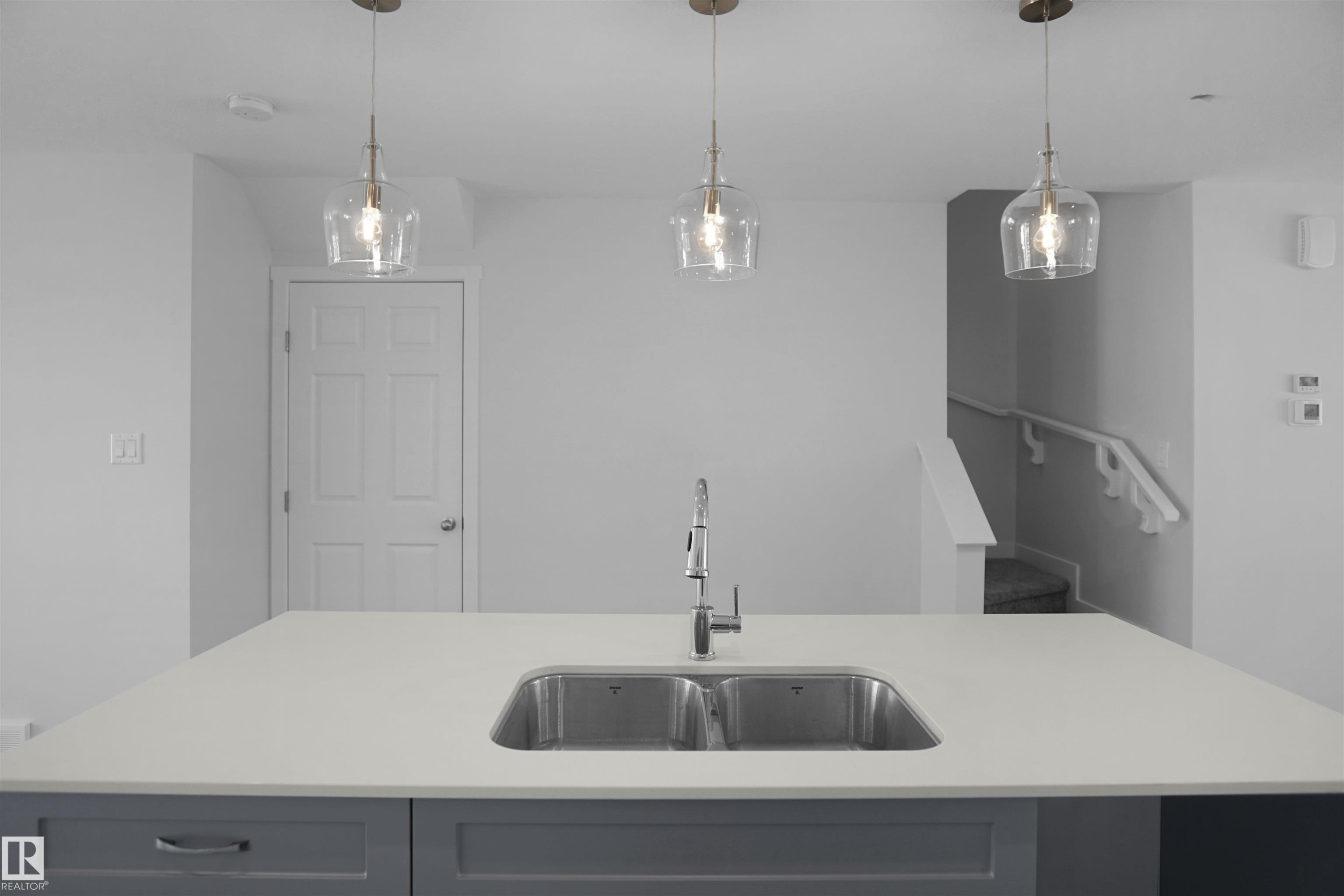 1967 210 Street, Edmonton, AB - Indoor Photo Showing Kitchen With Double Sink