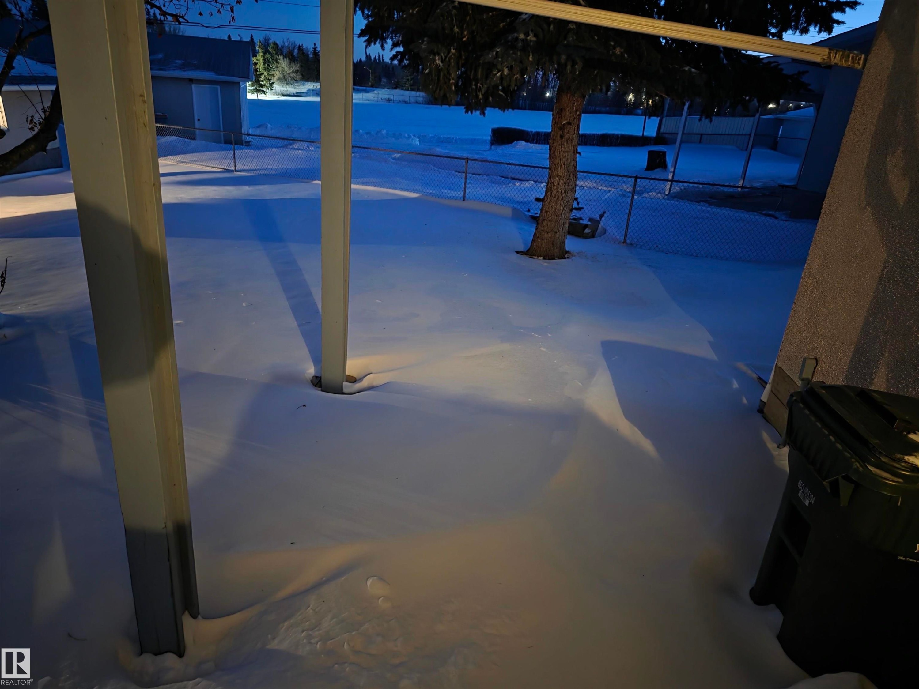 View of yard - 4400 45 Avenue, Stony Plain, AB - With View