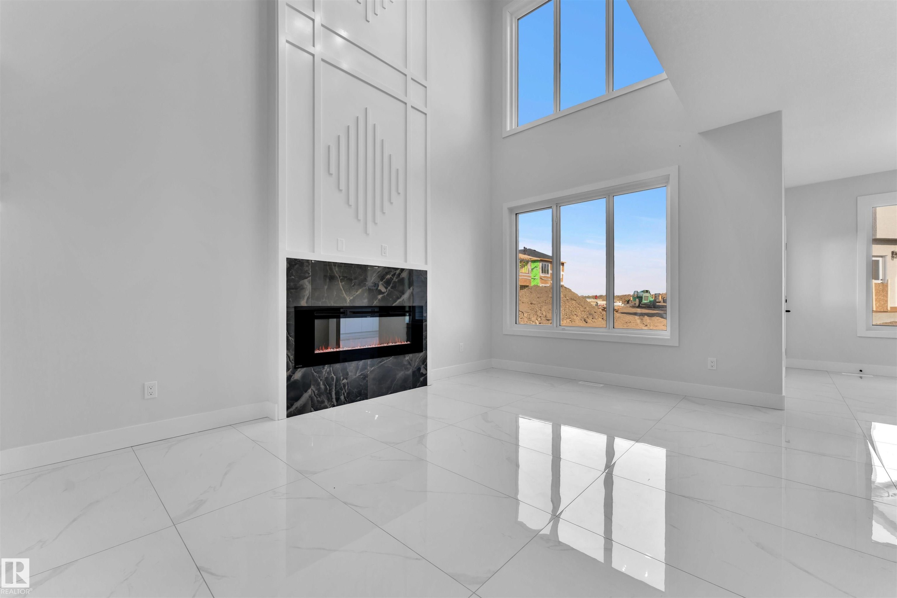 4215 38 Street, Beaumont, AB - Indoor With Fireplace