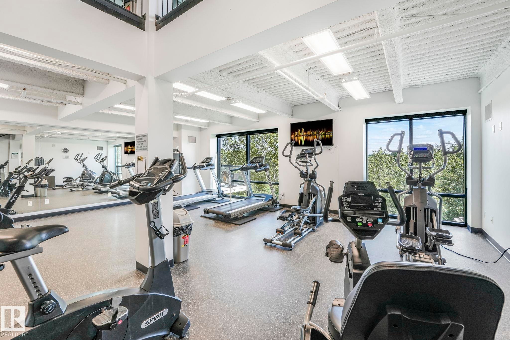814 200 Bellerose Drive, St. Albert, AB - Indoor Photo Showing Gym Room