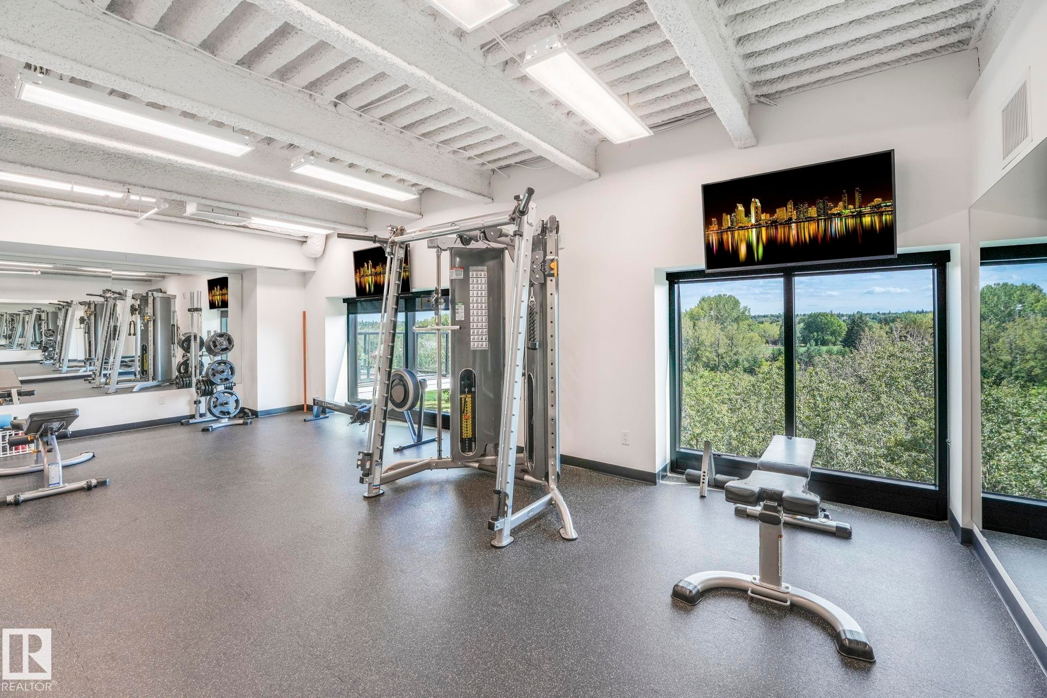 814 200 Bellerose Drive, St. Albert, AB - Indoor Photo Showing Gym Room