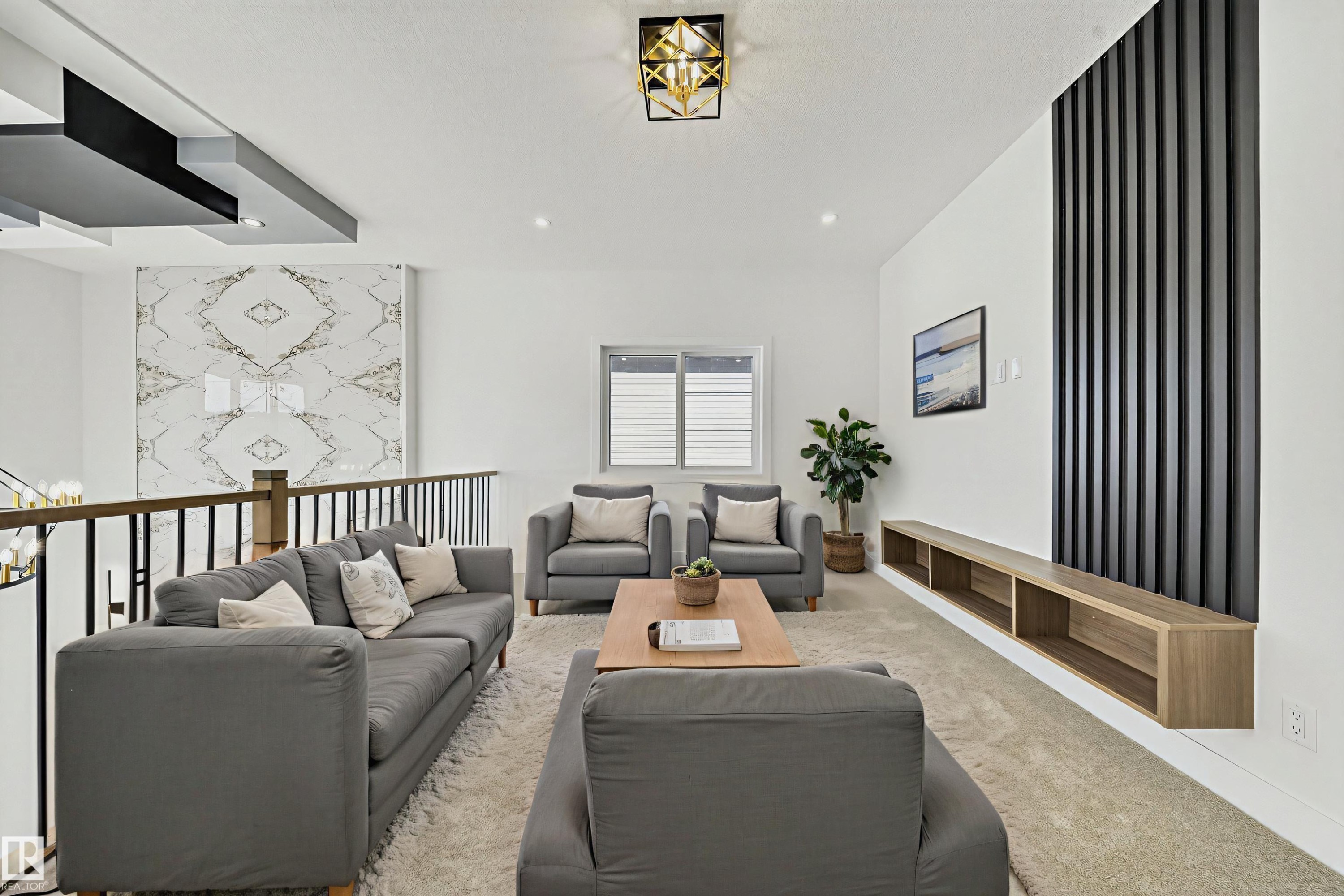 Living area with carpet - 4006 40 Street, Beaumont, AB - Indoor