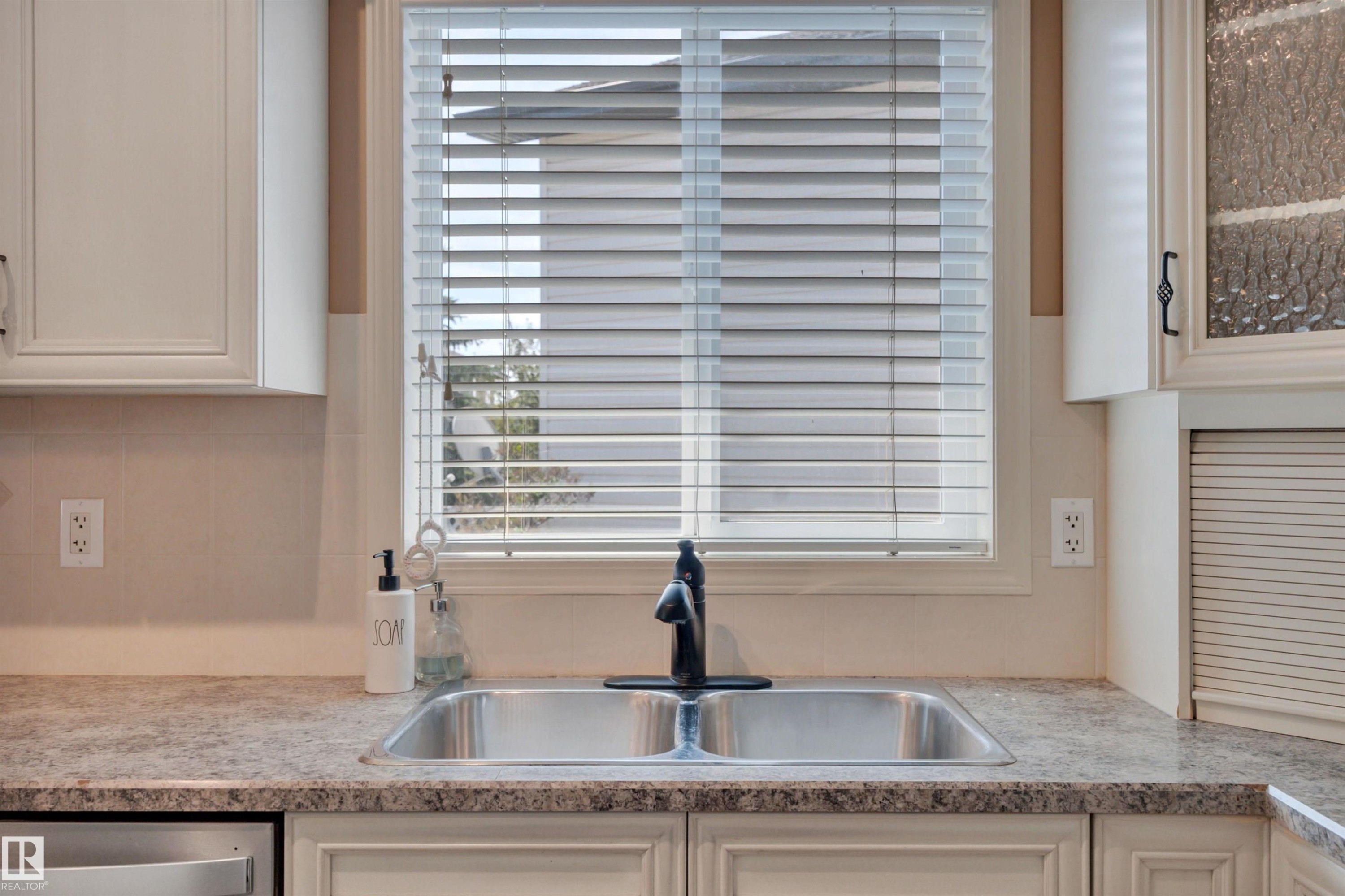 3503 20 Street, Edmonton, AB - Indoor Photo Showing Kitchen With Double Sink