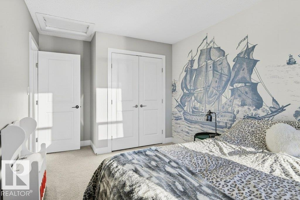 Large south facing bedroom. - 1909 Davidson Wynd, Edmonton, AB - Indoor Photo Showing Bedroom