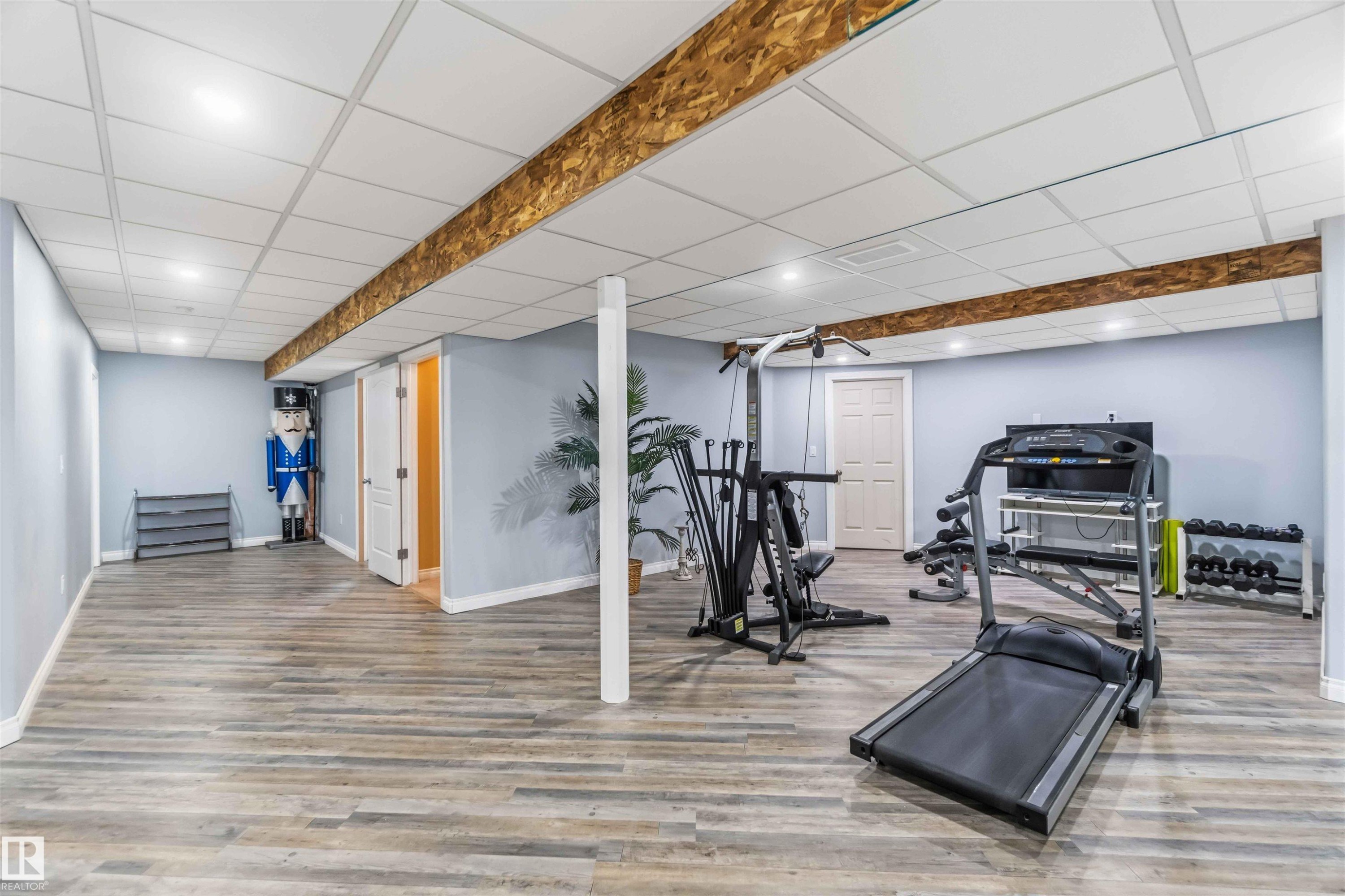 40 Landing Trails Drive, Gibbons, AB - Indoor Photo Showing Gym Room