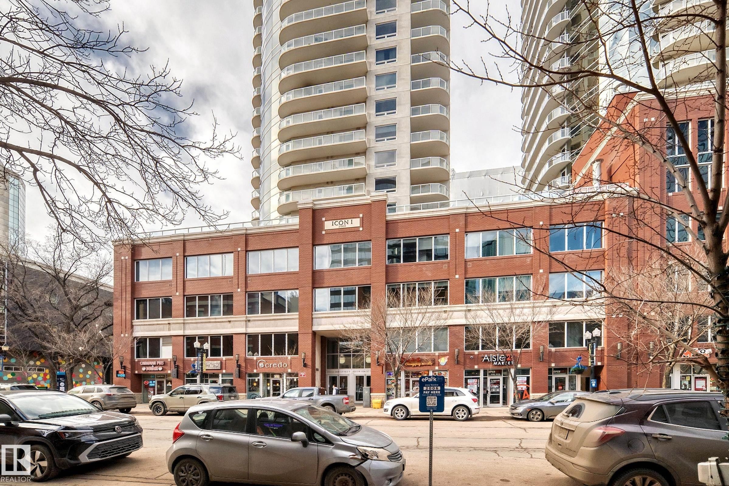 View of property - 2004 10136 104 Street, Edmonton, AB - Outdoor With Balcony With Facade