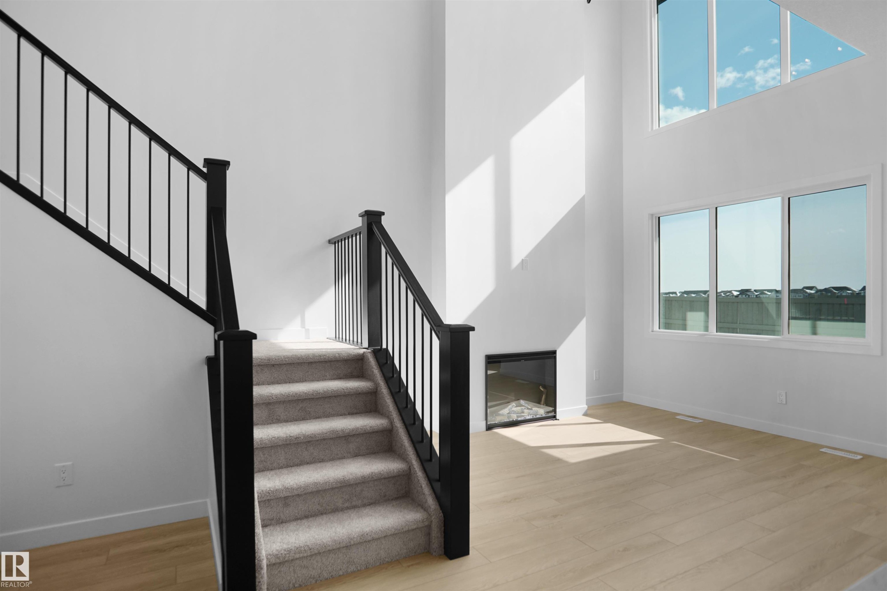 7239 182 Avenue, Edmonton, AB - Indoor Photo Showing Other Room With Fireplace