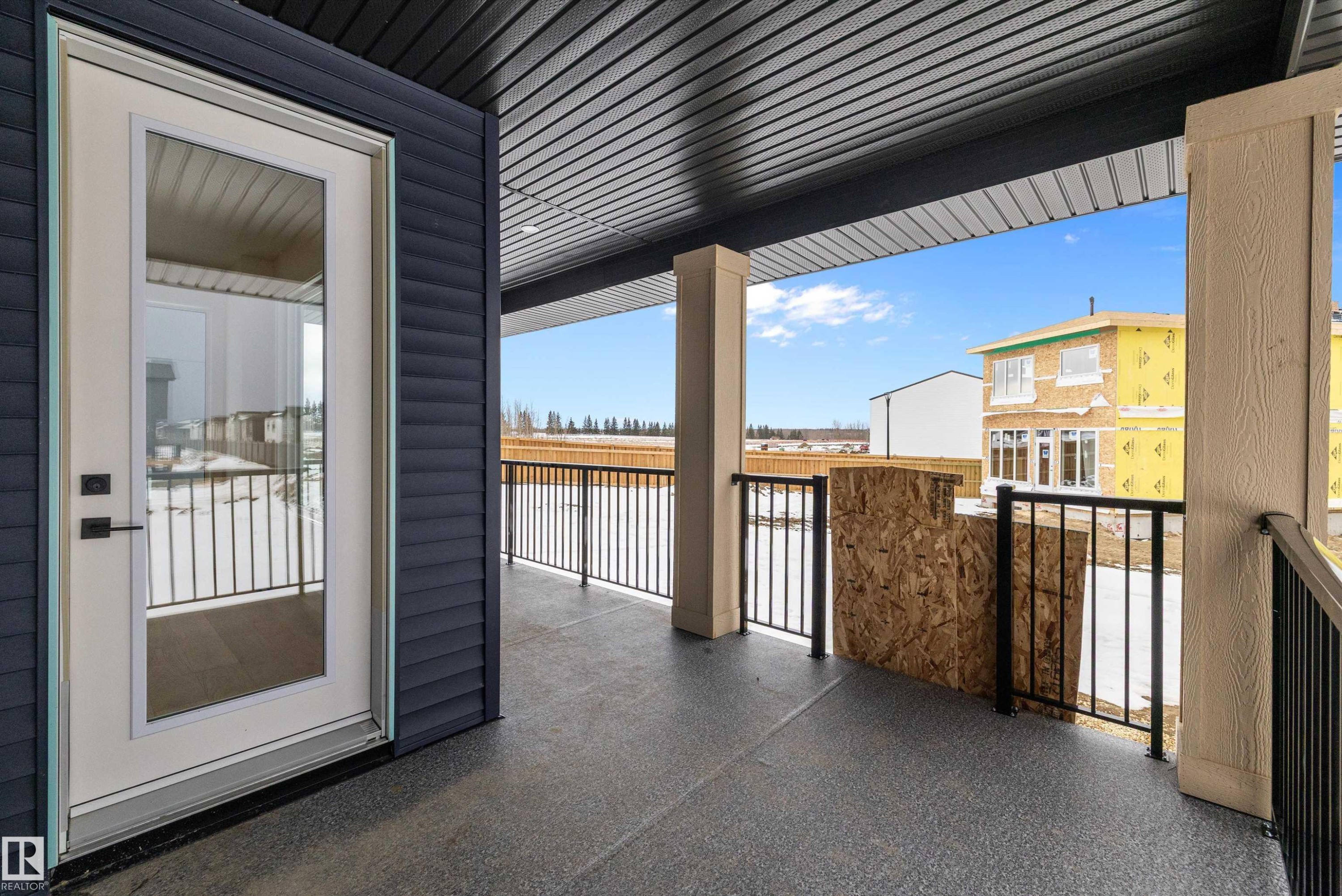 View of patio / terrace - 6871 Knox Loop Sw, Edmonton, AB - Outdoor With Exterior