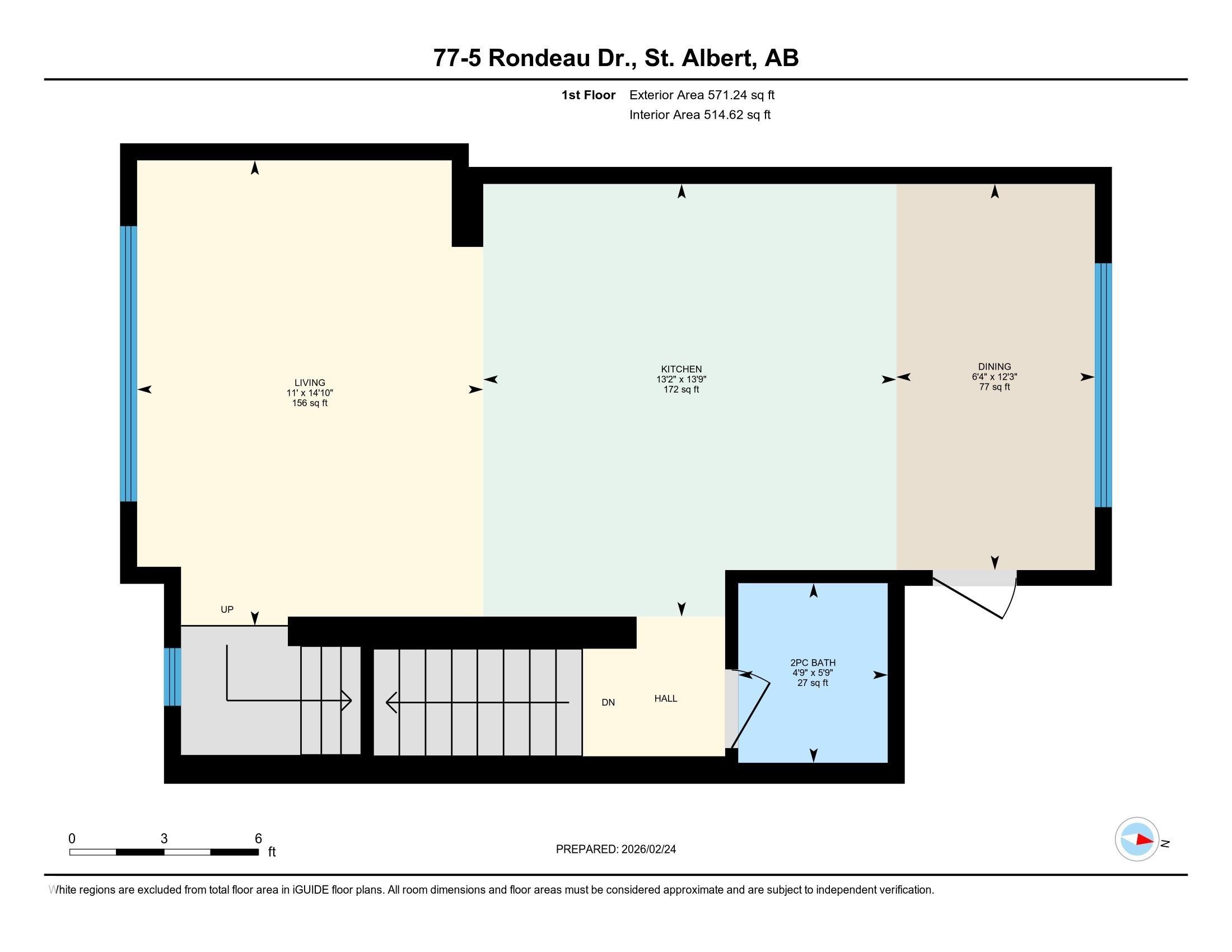 View of home floor plan - 77 5 Rondeau Drive, St. Albert, AB - Other