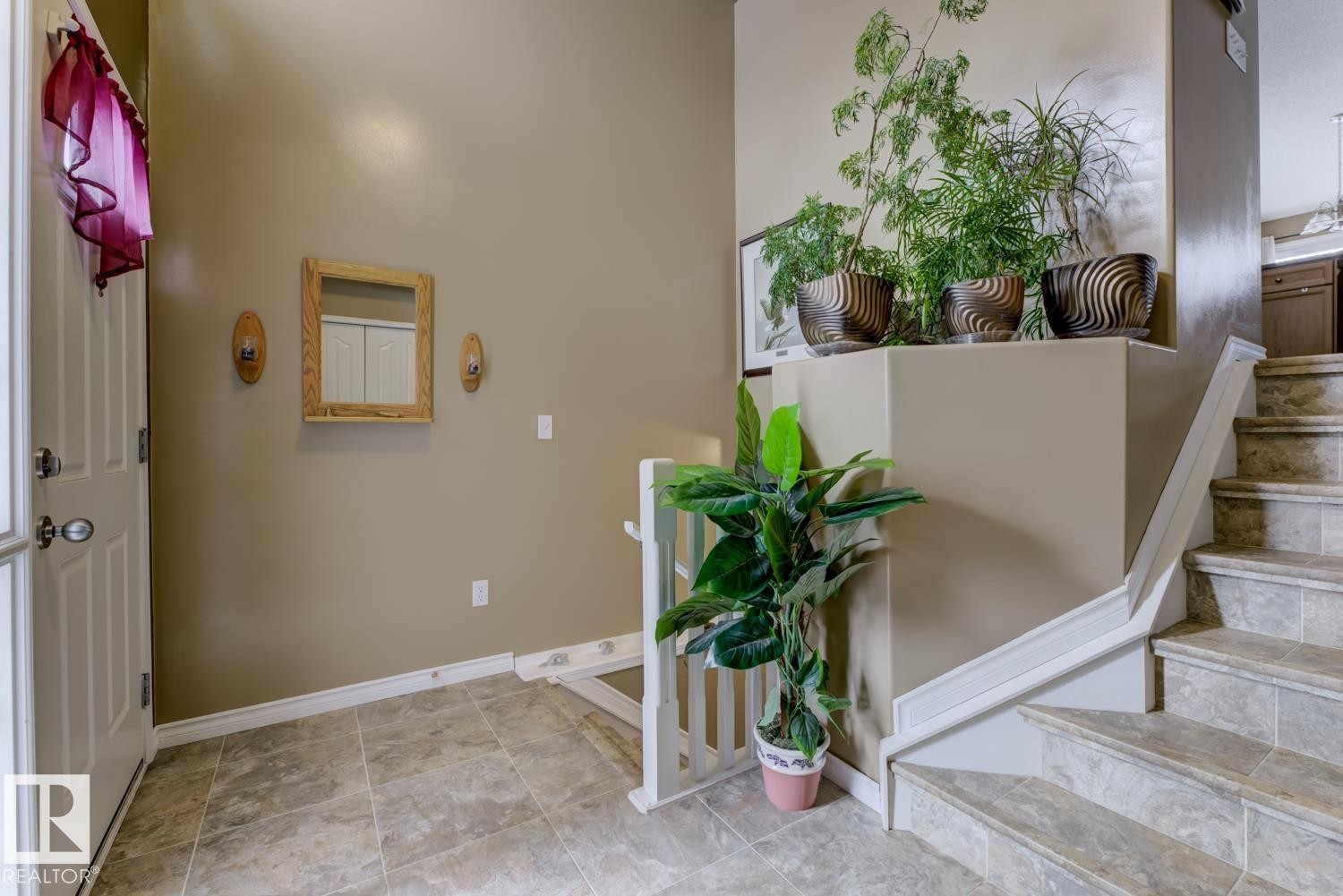 Foyer featuring stairway and baseboards - 20148 46 Avenue, Edmonton, AB - Indoor Photo Showing Other Room