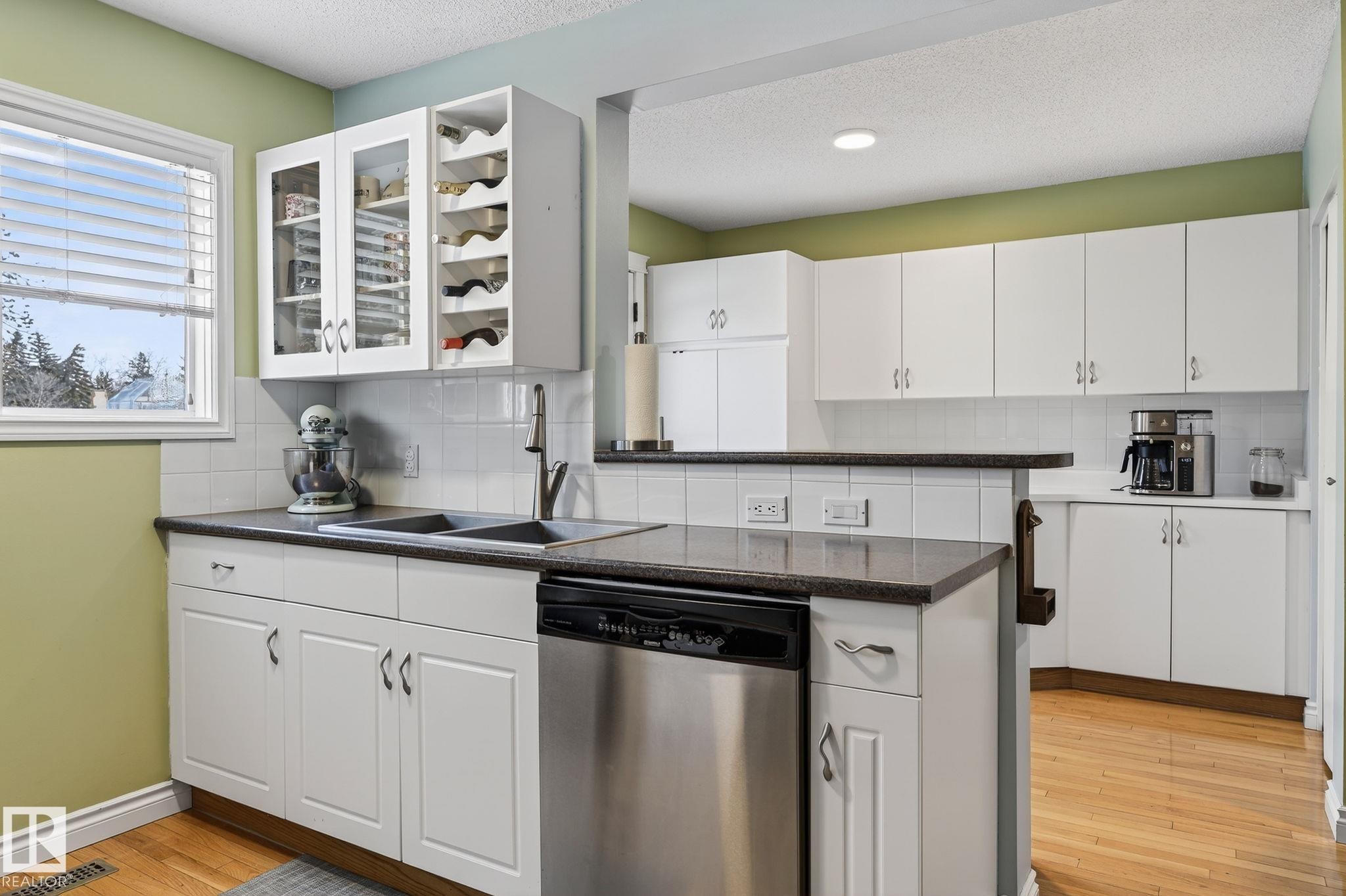11349 22 Avenue, Edmonton, AB - Indoor Photo Showing Kitchen With Double Sink