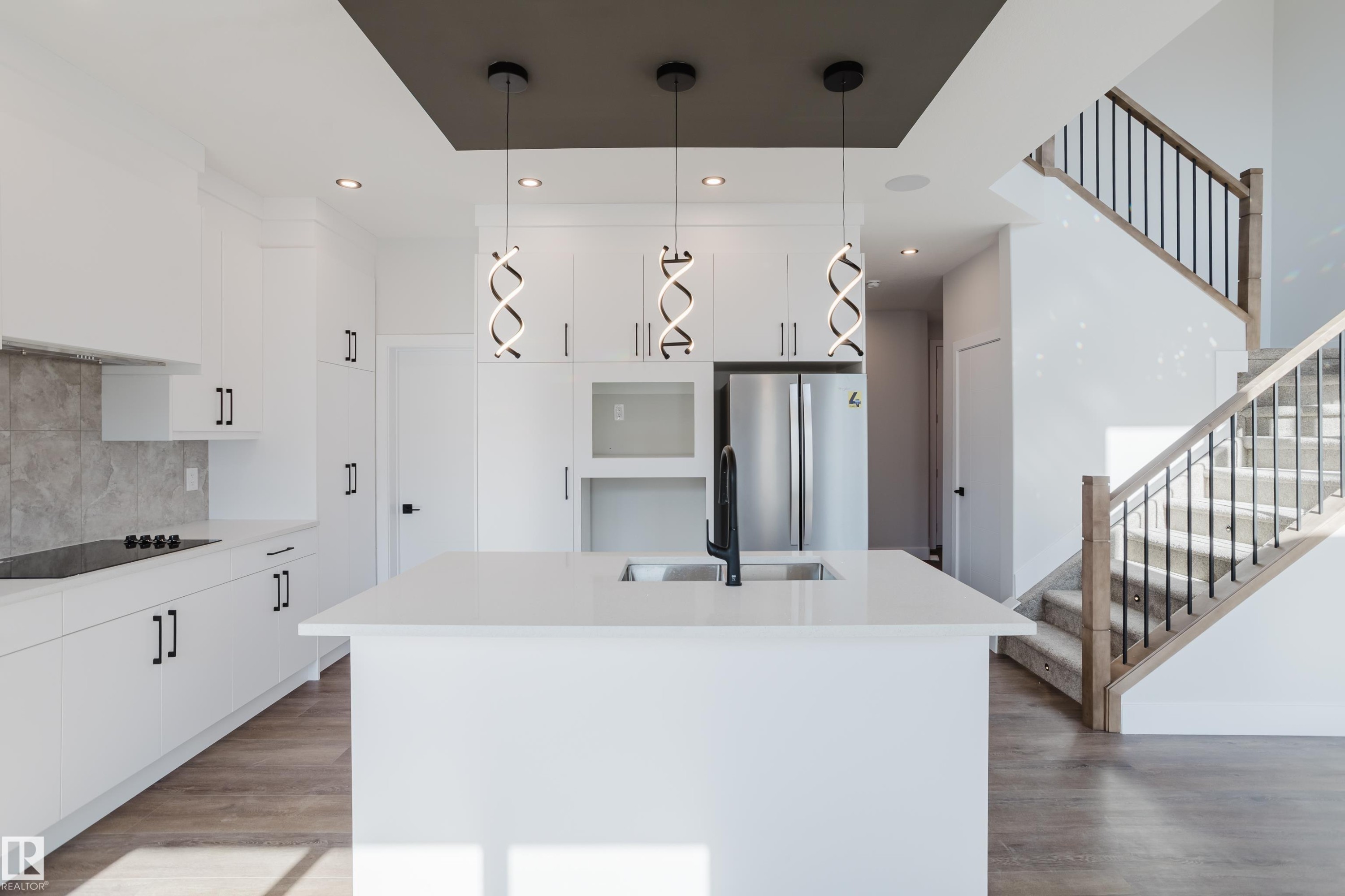 329 Balsam Link, Leduc, AB - Indoor Photo Showing Kitchen With Upgraded Kitchen