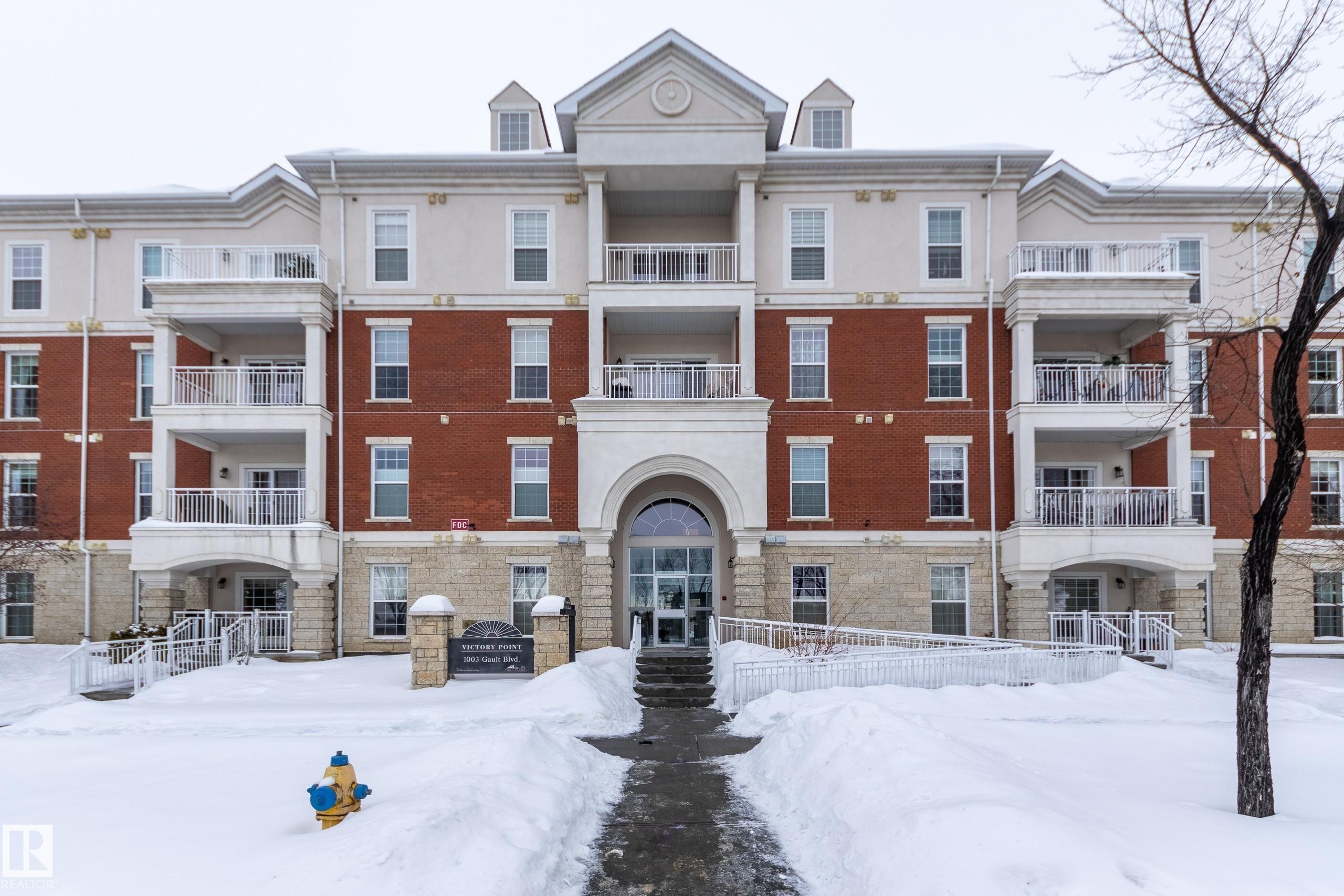 215 1003 Gault Boulevard, Edmonton, AB - Outdoor With Balcony With Facade