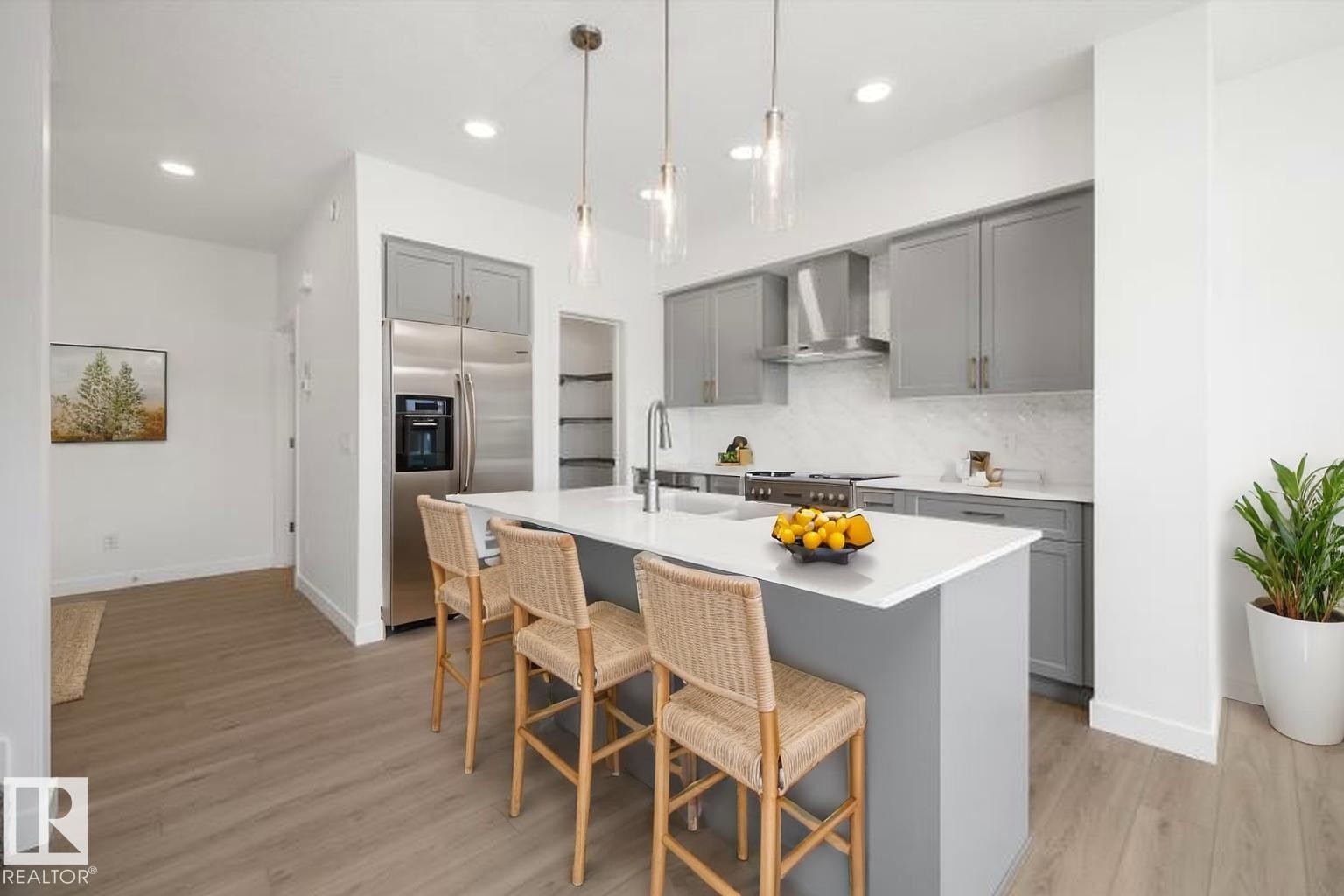 20719 43 Avenue, Edmonton, AB - Indoor Photo Showing Kitchen With Upgraded Kitchen