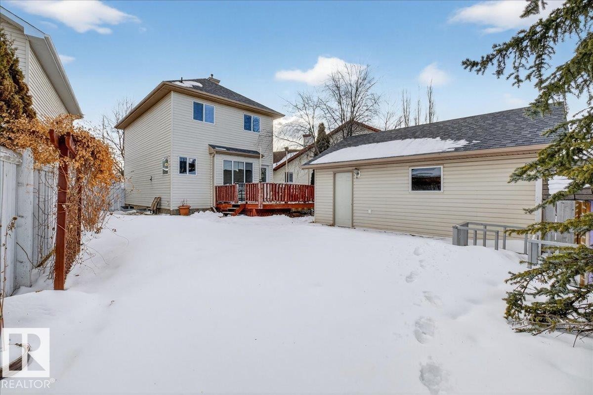 Snow covered property with a deck - 4519 Turner Square, Edmonton, AB - Outdoor