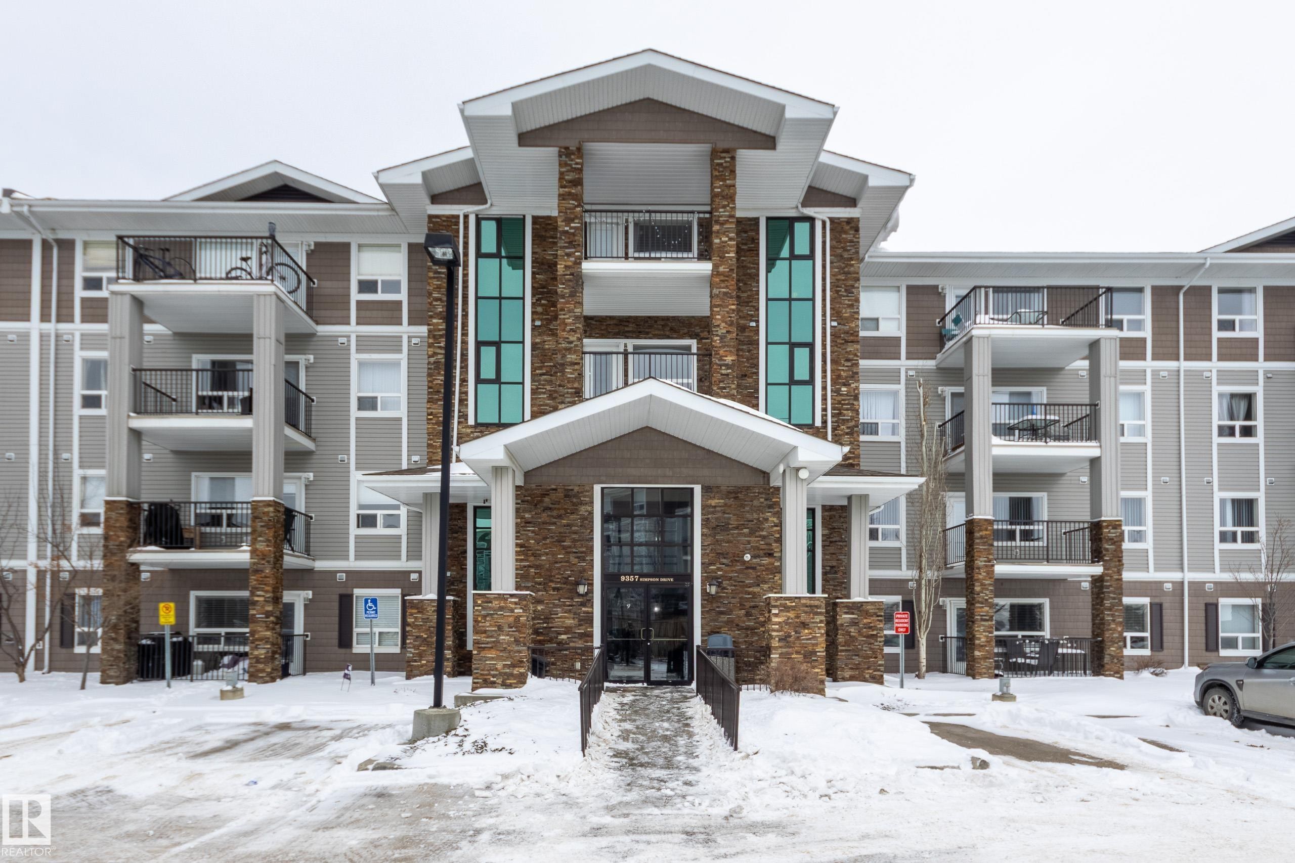 2412 9357 Simpson Drive, Edmonton, AB - Outdoor With Balcony With Facade