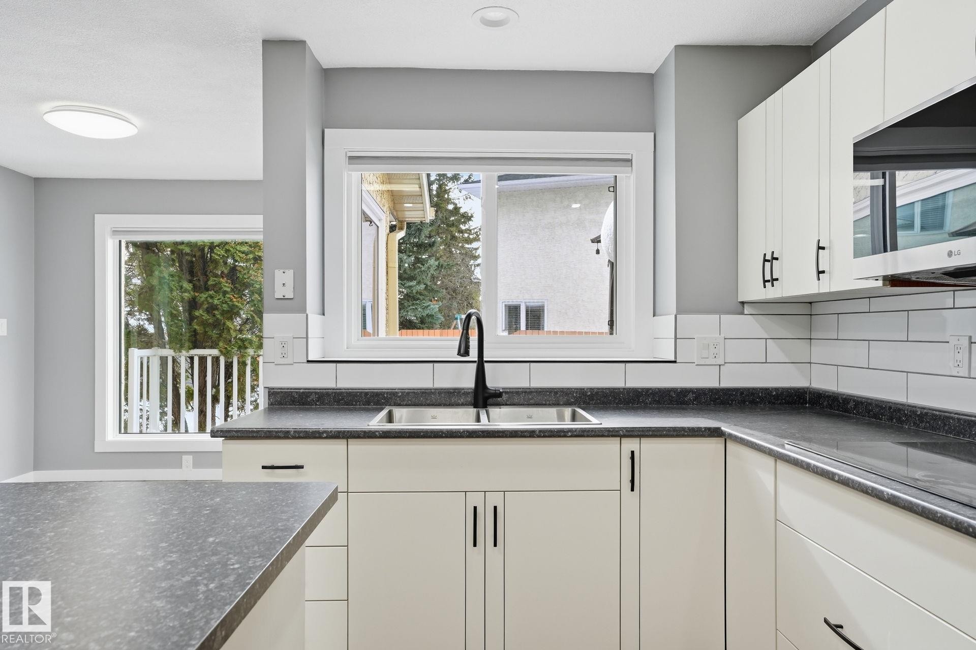 11019 10 Avenue, Edmonton, AB - Indoor Photo Showing Kitchen With Double Sink