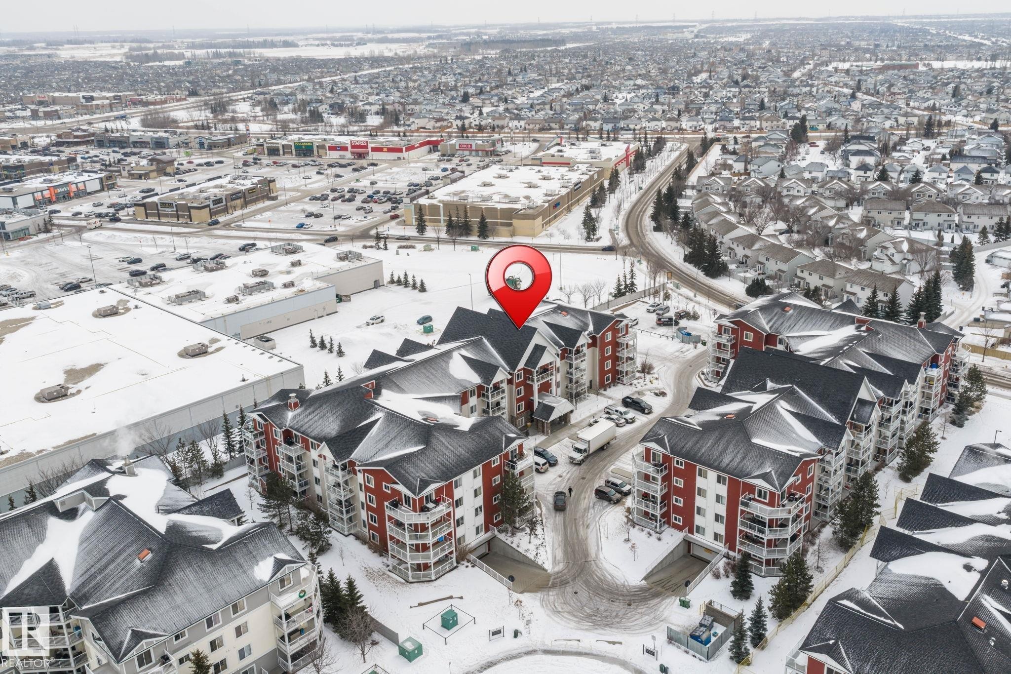 Bird's eye view - 207 2203 44 Avenue, Edmonton, AB - With View