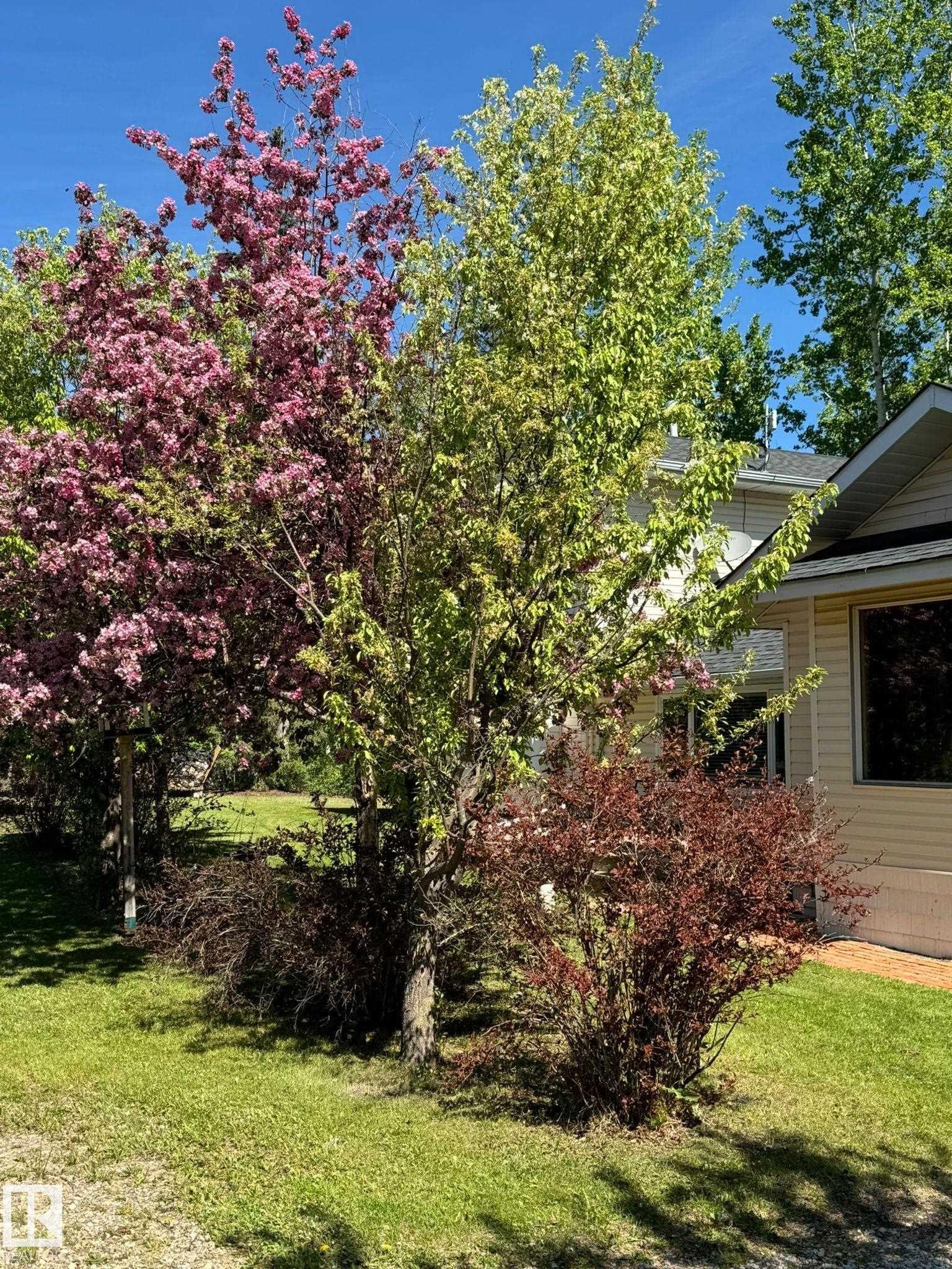 Exterior view of a fireplace - 516 5 Street, Rural Lac Ste. Anne County, AB - Outdoor