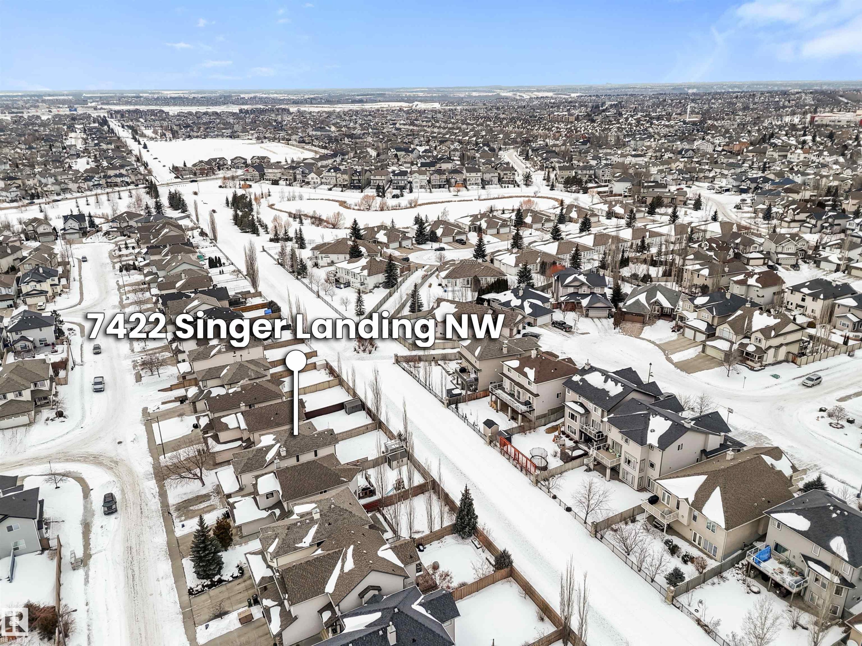 7422 Singer Landing, Edmonton, AB - Outdoor With View