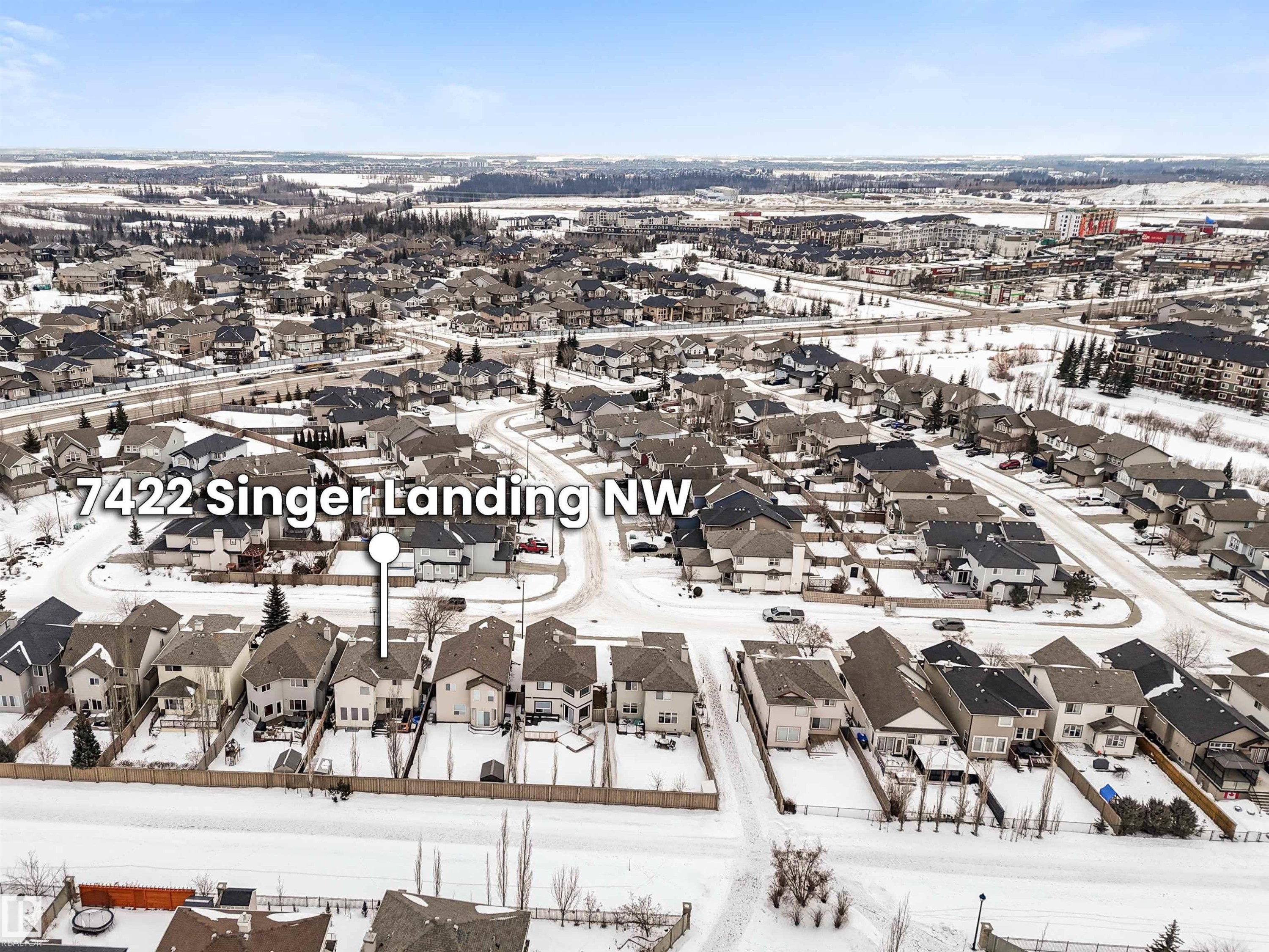 7422 Singer Landing, Edmonton, AB - Outdoor With View