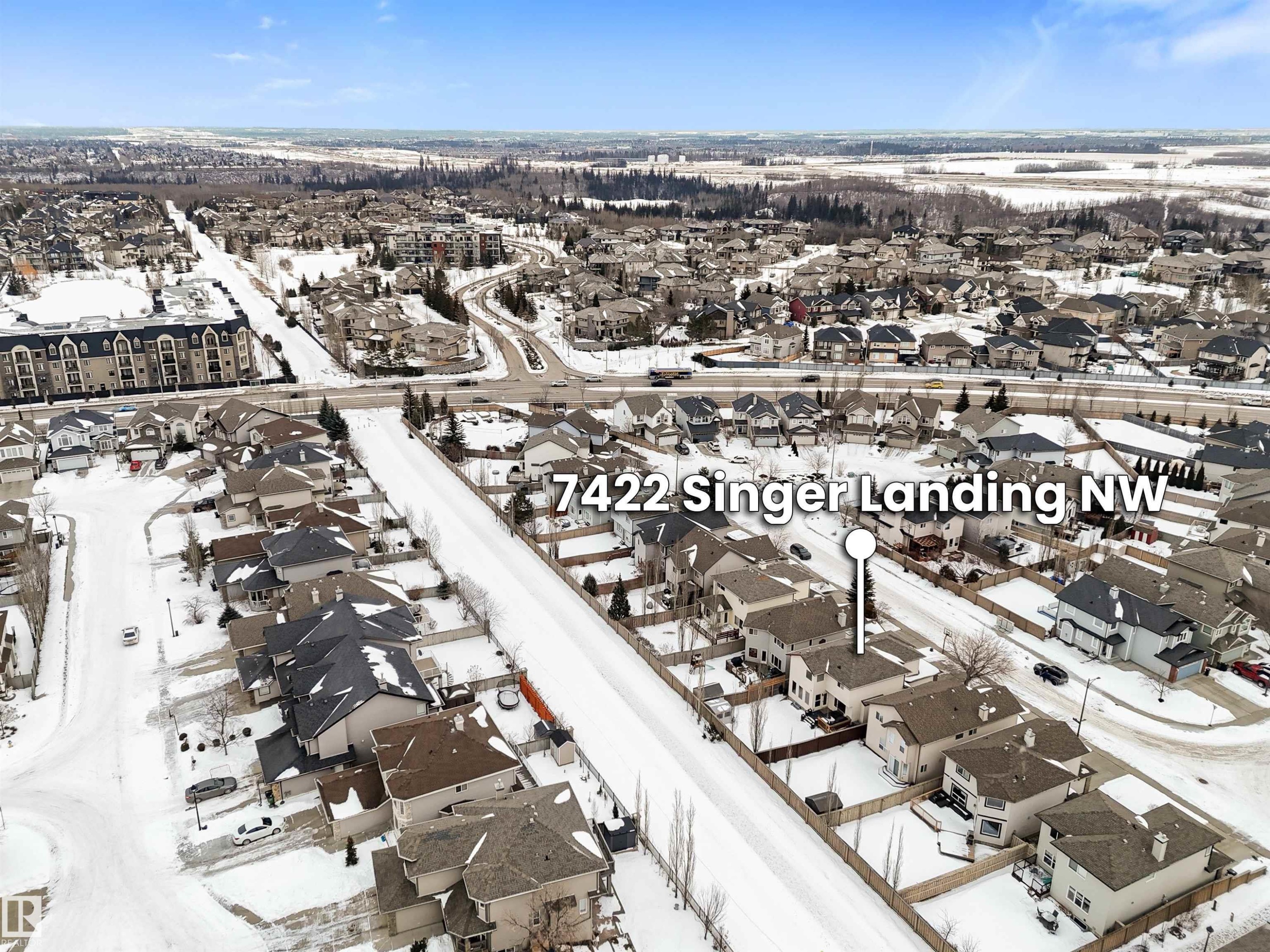 7422 Singer Landing, Edmonton, AB - Outdoor With View