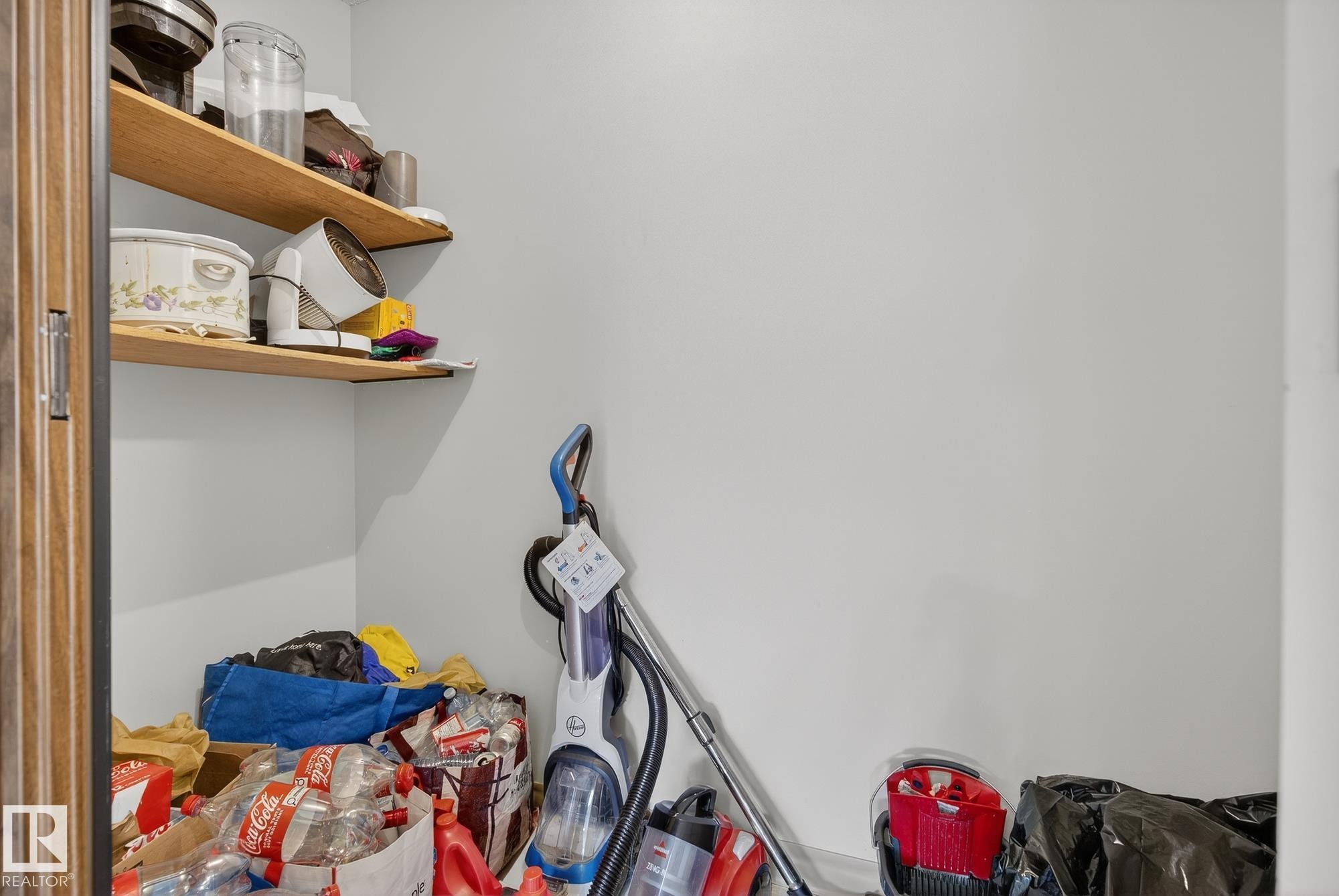 View of storage room - 302 4608 52 Avenue, Stony Plain, AB - Indoor Photo Showing Other Room