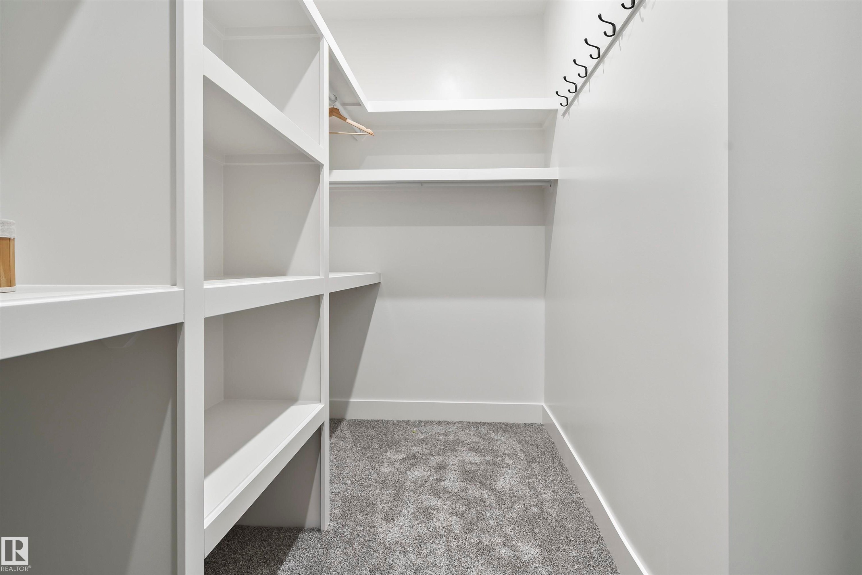 Walk in closet with light colored carpet - 13152 187 Avenue, Edmonton, AB - Indoor With Storage
