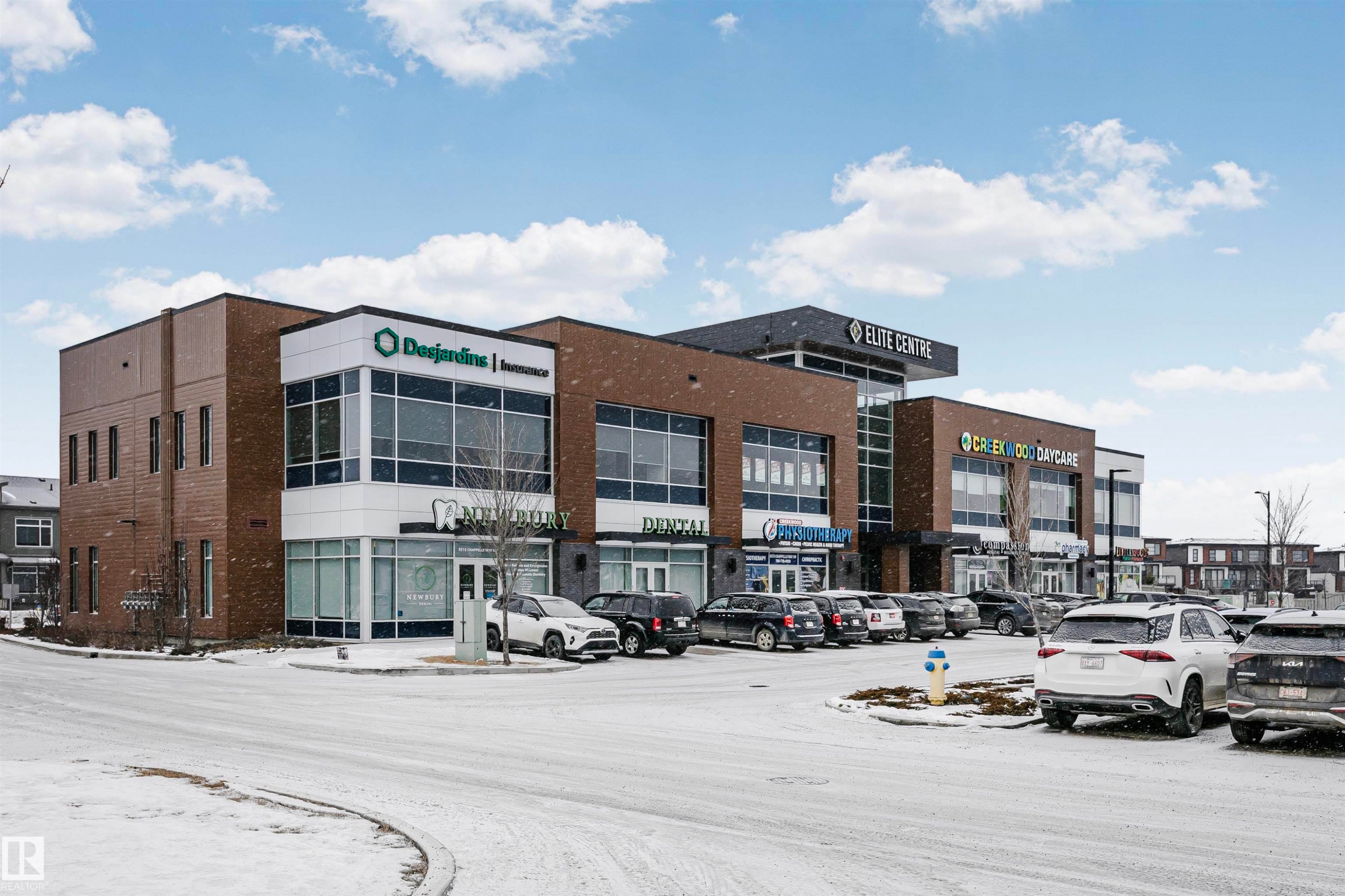 View of commercial location featuring uncovered parking - 7322 Chivers Crescent, Edmonton, AB - Outdoor