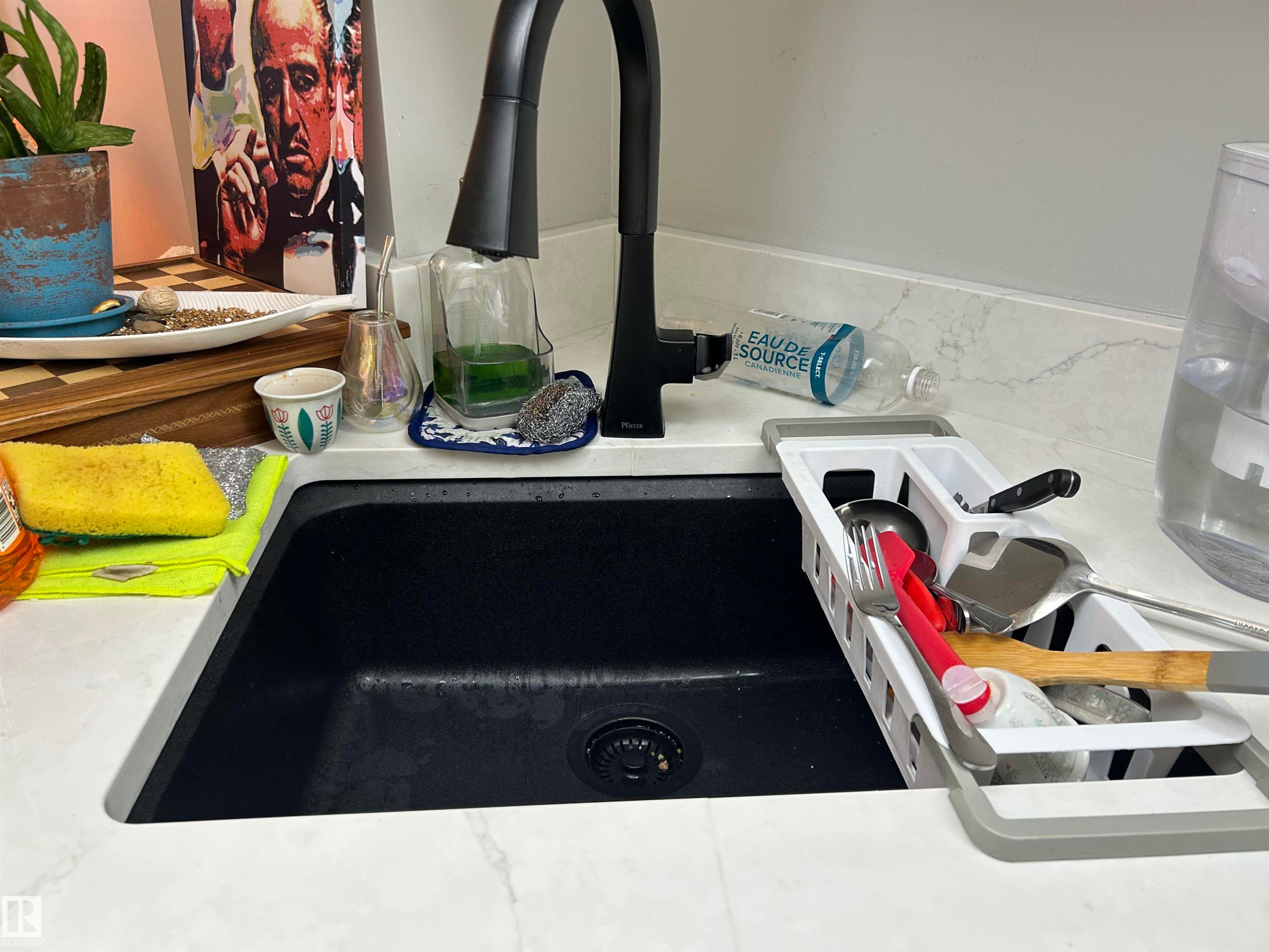 Kitchen view of a sink - 202 18020 95 Avenue, Edmonton, AB - Indoor