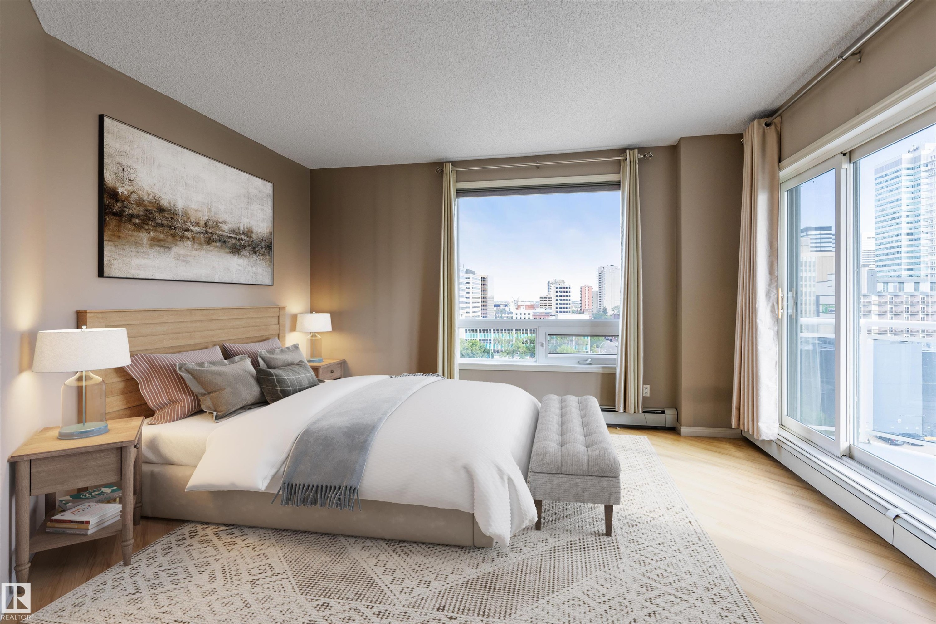 901 10504 99 Avenue, Edmonton, AB - Indoor Photo Showing Bedroom