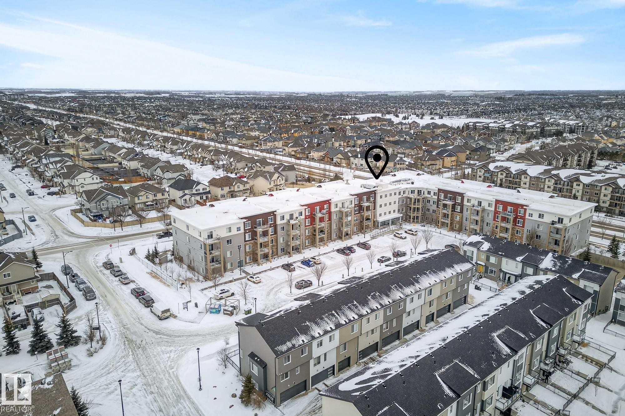 Drone / aerial view - 206 812 Welsh Drive, Edmonton, AB - Outdoor With View
