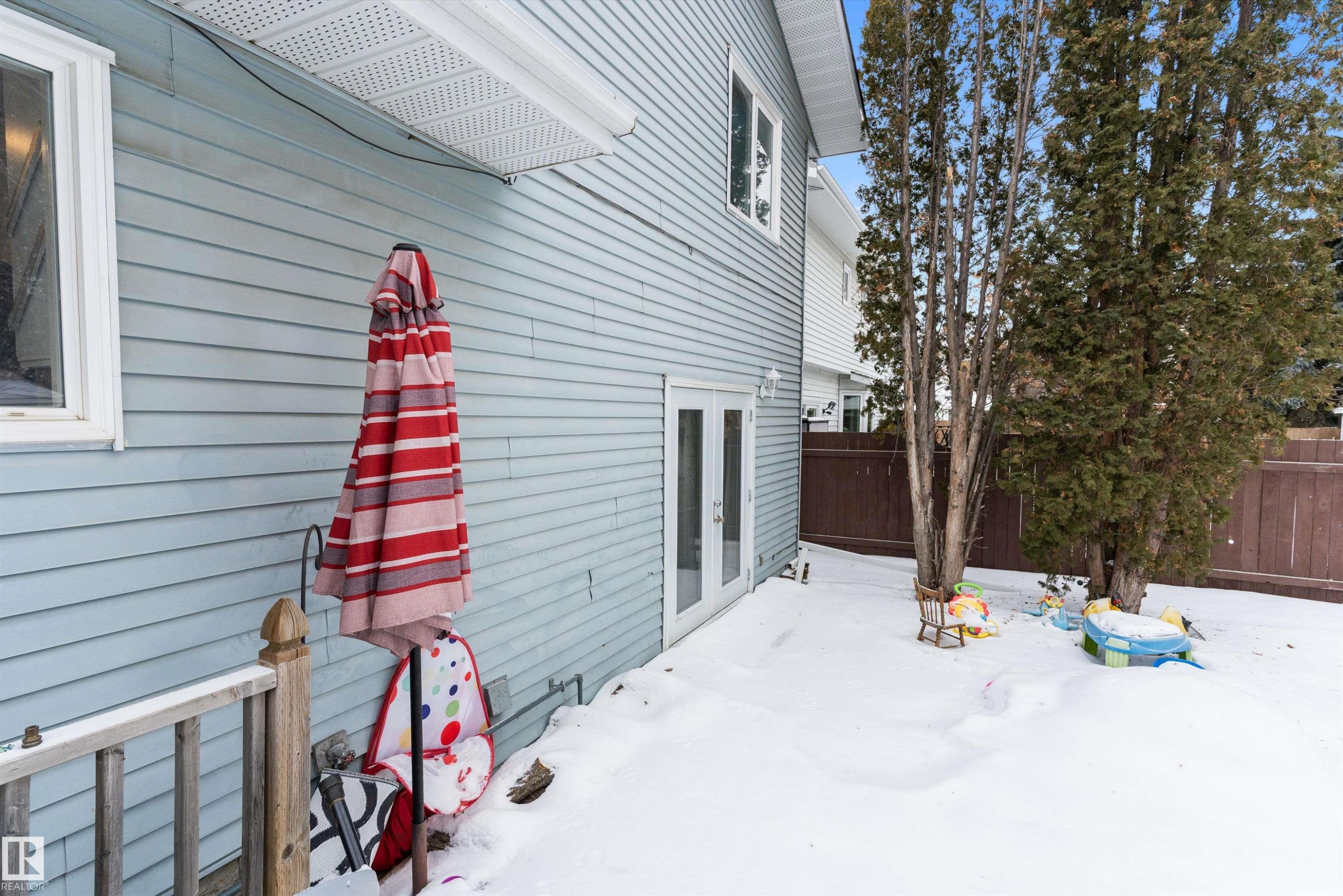 Exterior space featuring french doors - 115 Walker Road, Edmonton, AB - Outdoor With Exterior