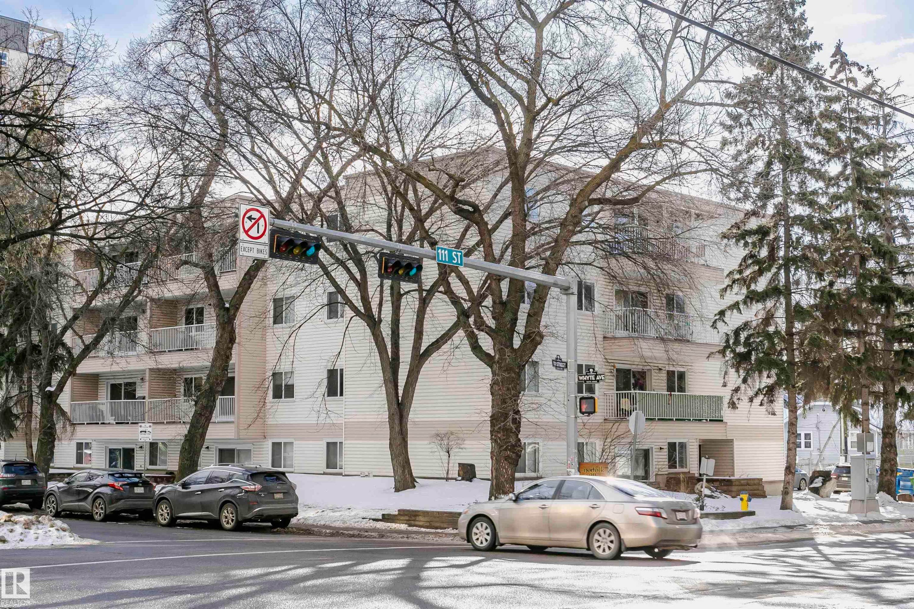 View of apartment building / complex - 407 8149 111 St S, Edmonton, AB - Outdoor With Facade