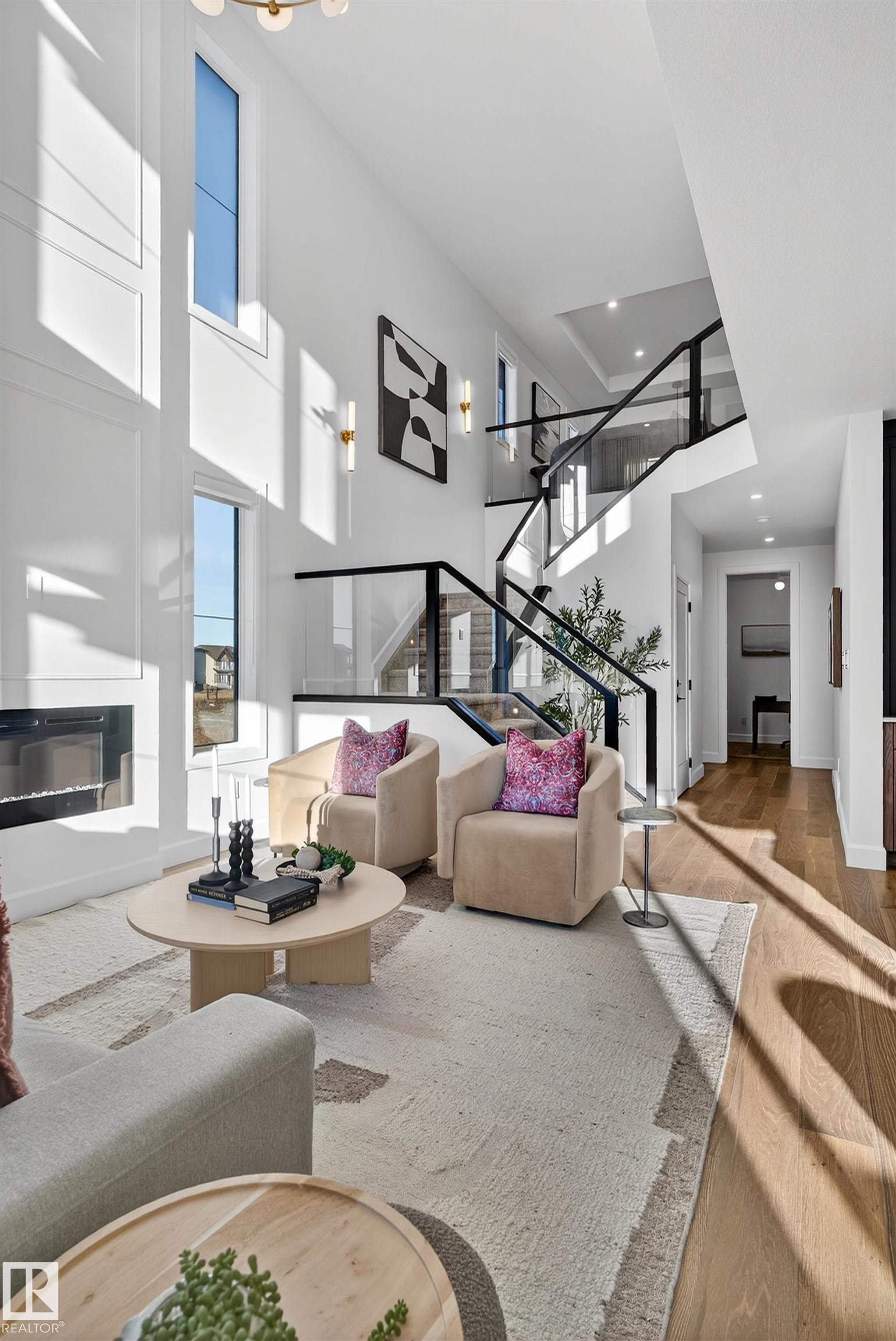 213 Paterson Link, Edmonton, AB - Indoor With Fireplace