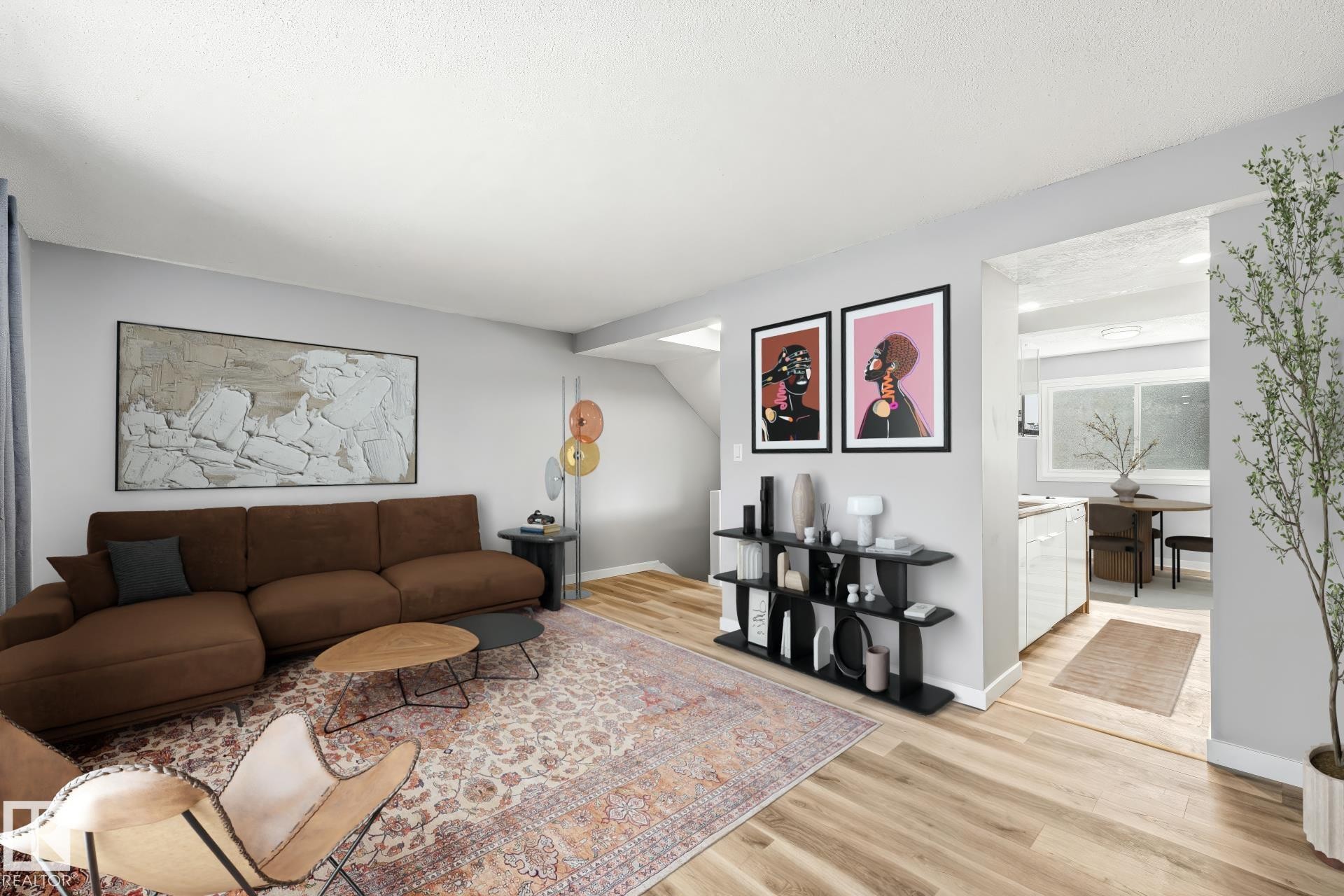 655 Abbottsfield Road, Edmonton, AB - Indoor Photo Showing Living Room