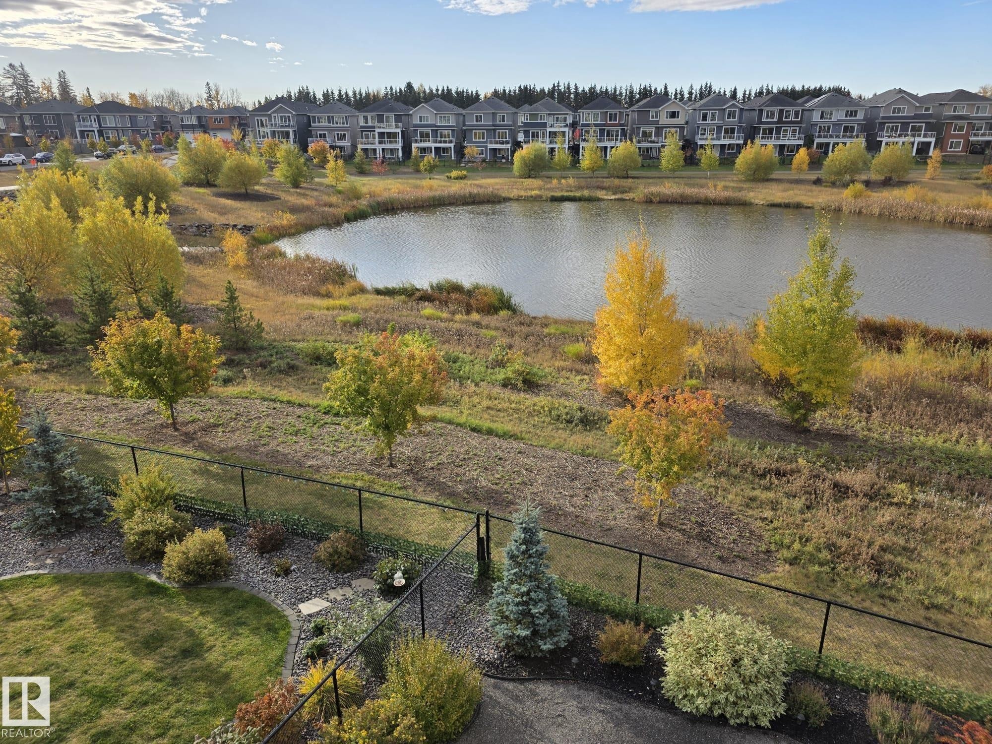 Water view with nearby suburban area - 16217 32 Avenue, Edmonton, AB - Outdoor With Body Of Water With View