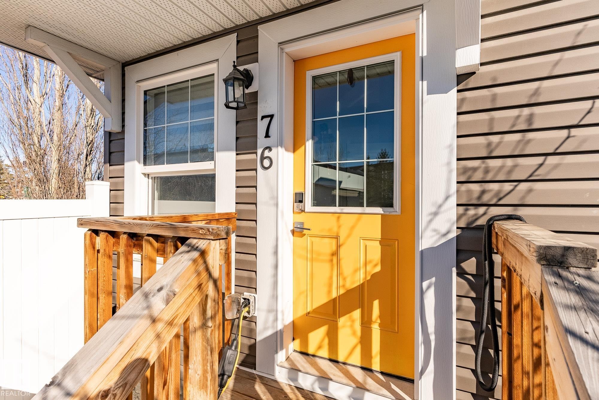 Doorway to property - 76 330 Bulyea Road, Edmonton, AB - Outdoor With Exterior