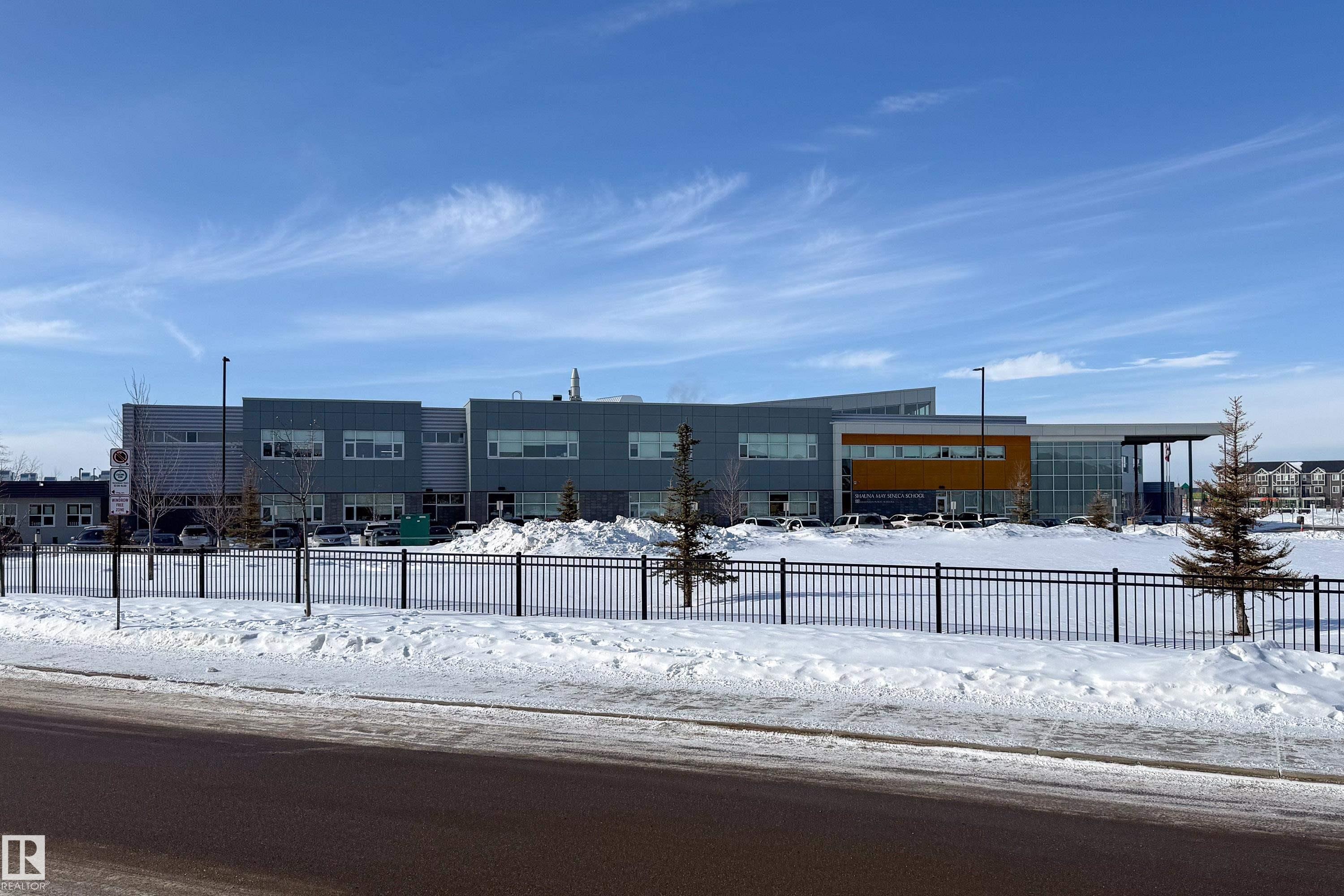 View of snow covered building - 1199 Watt Drive, Edmonton, AB - Outdoor