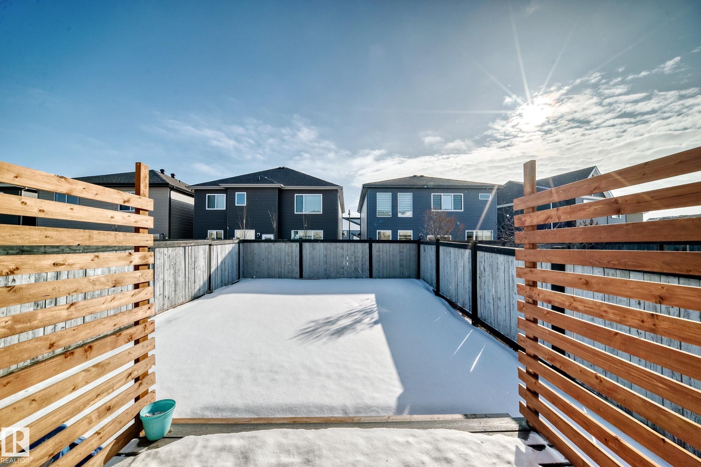 View of yard with a roof deck - 17357 8A Avenue, Edmonton, AB